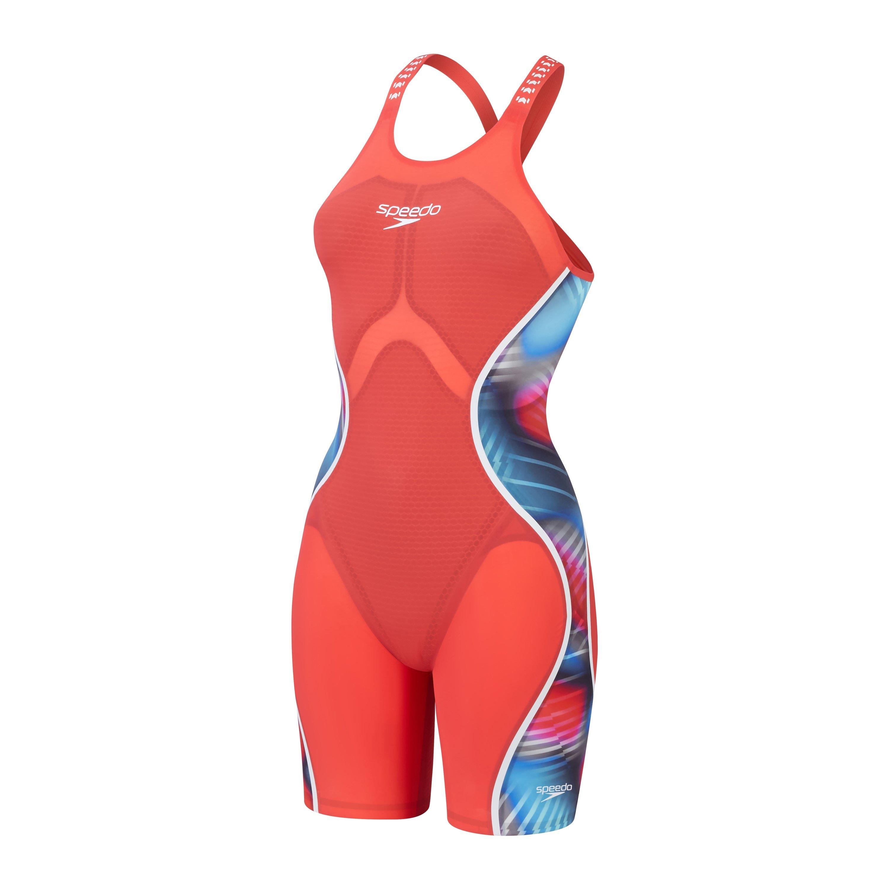 Red/Blue - Speedo - Women's Lzr Intent Race Swimsuit - 1