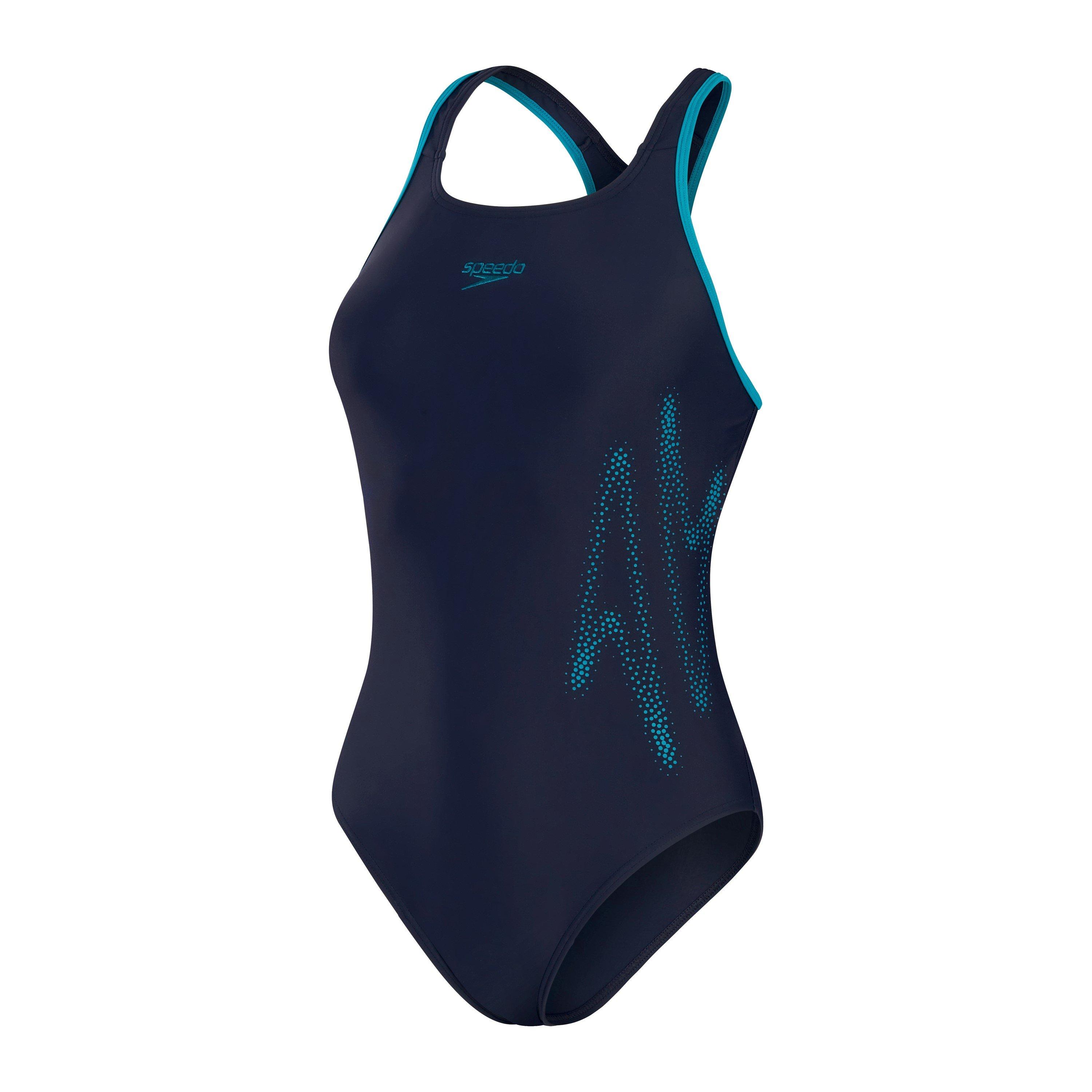 Speedo Women's One Piece Swimsuit - Black/Green - 30 (XS)