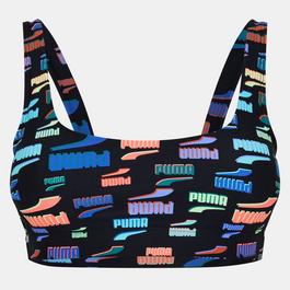 Puma Printed Scoop Neck Swimsuit