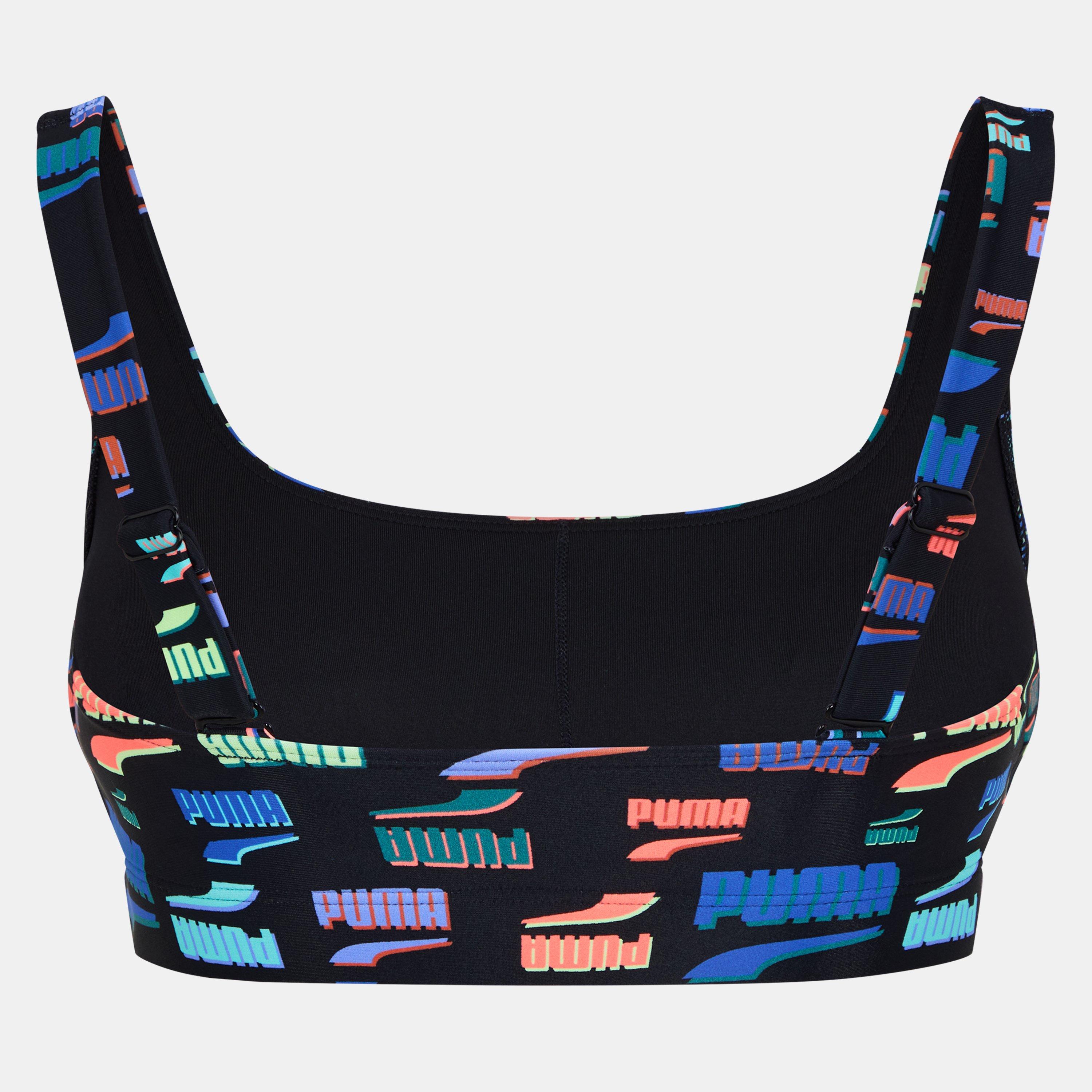 Sort Combo - Puma - Printed Scoop Neck Swimsuit - 2