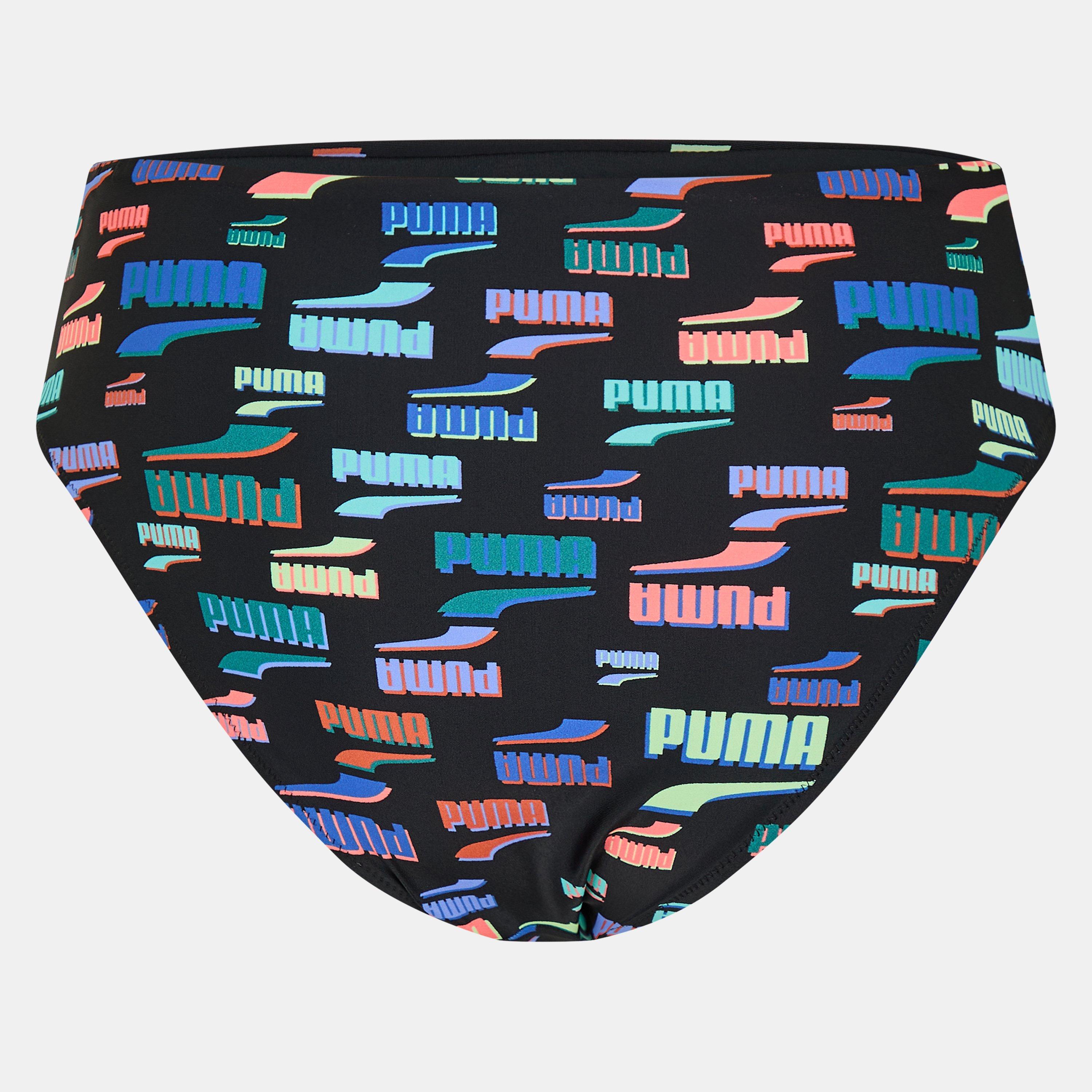 Negro combinado - Puma - Printed High Waisted Bikini Bottom - 2