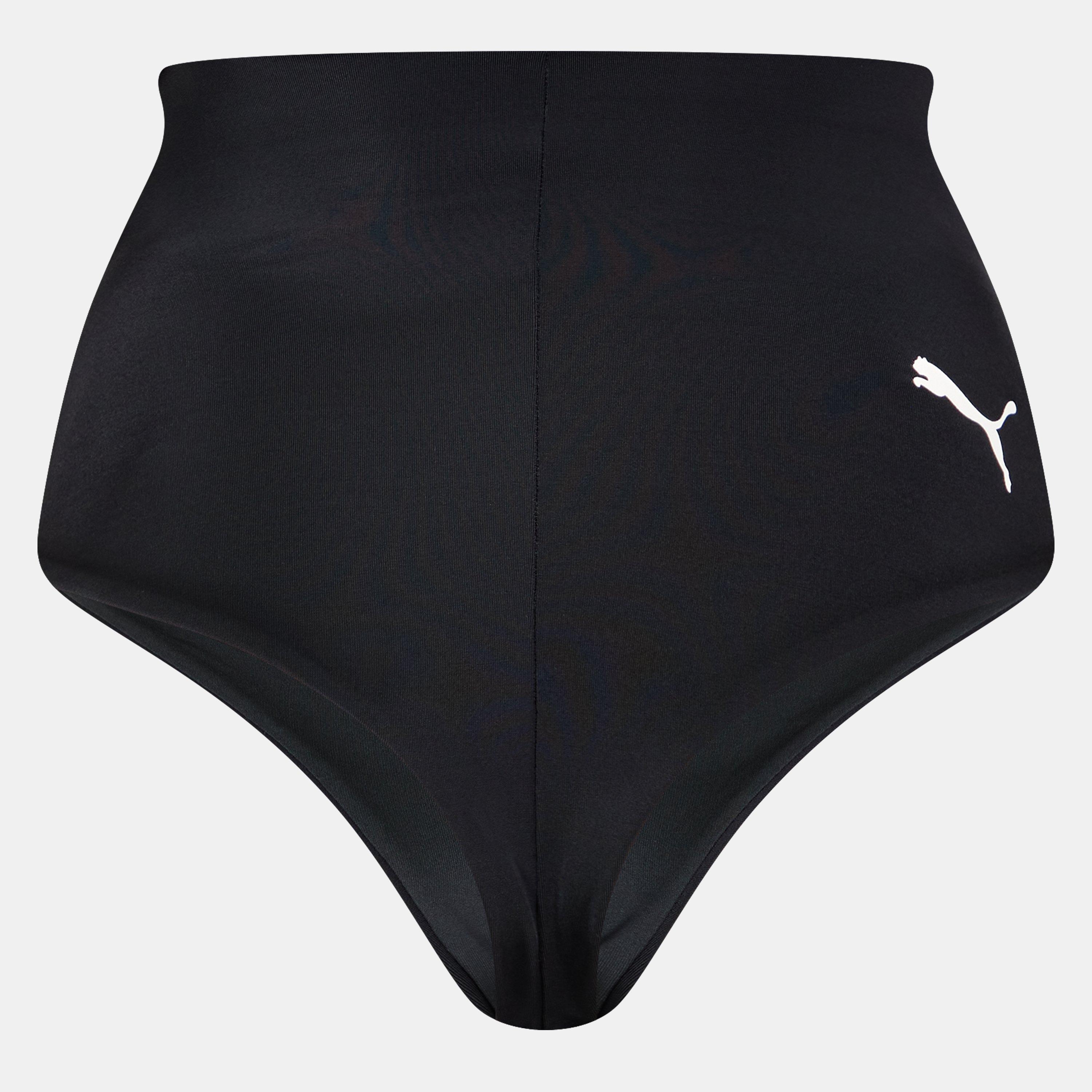 Black Combo - Puma - Ribbed Brazilian Bikini Bottom - 2