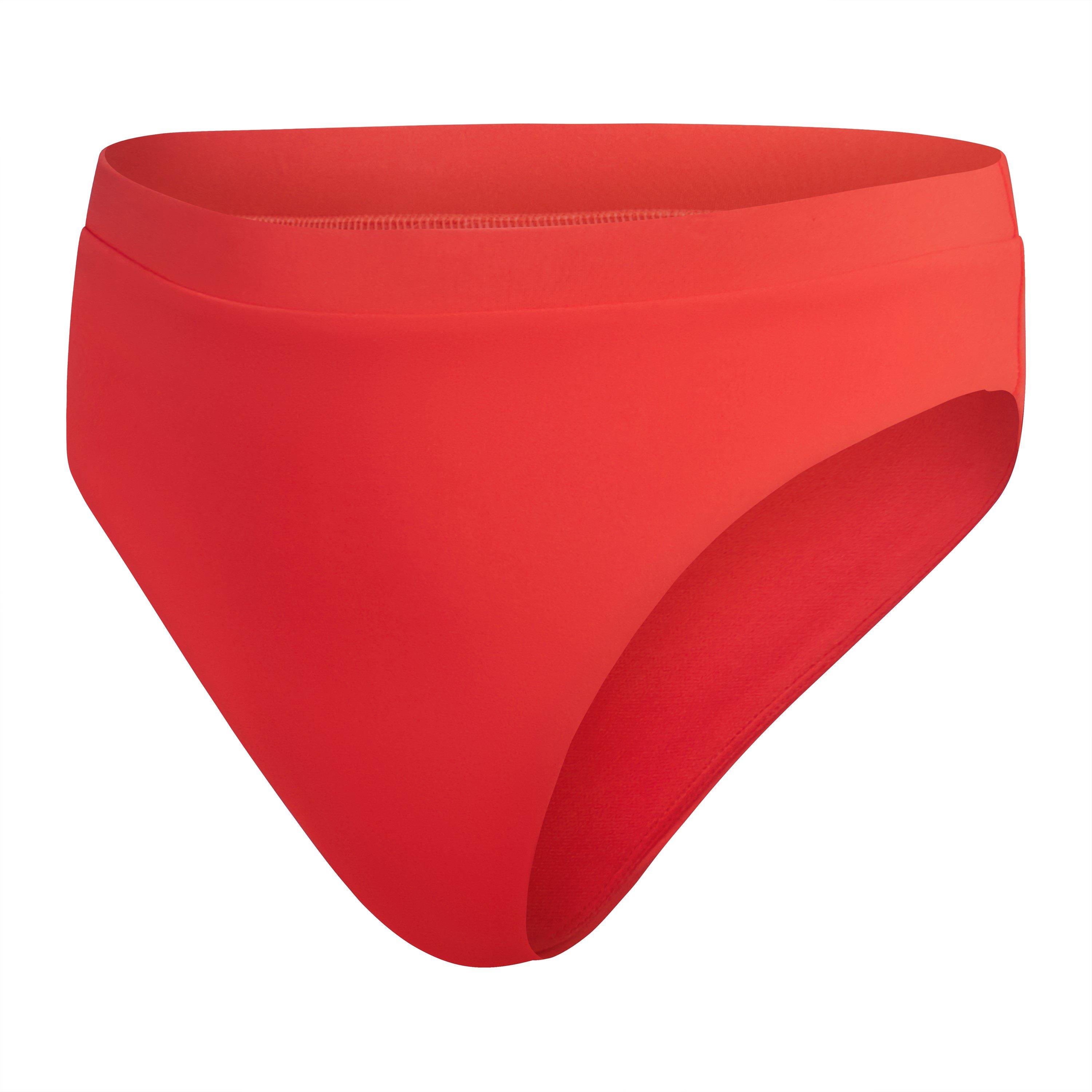 Red - Speedo - Women's High Waisted Bikini Bottoms - 1