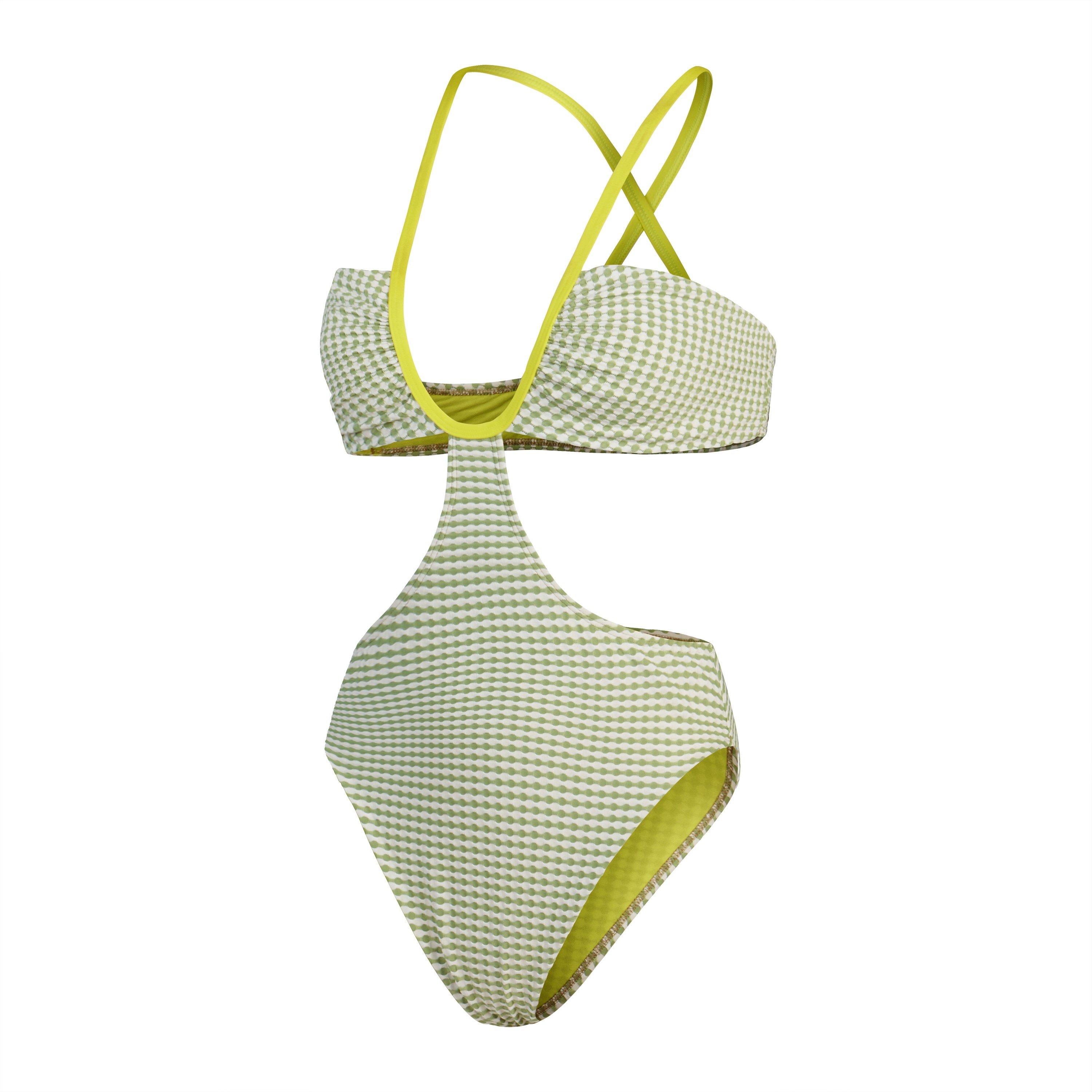 Green - Speedo - Women's Gingham One Piece Swimsuit - 1