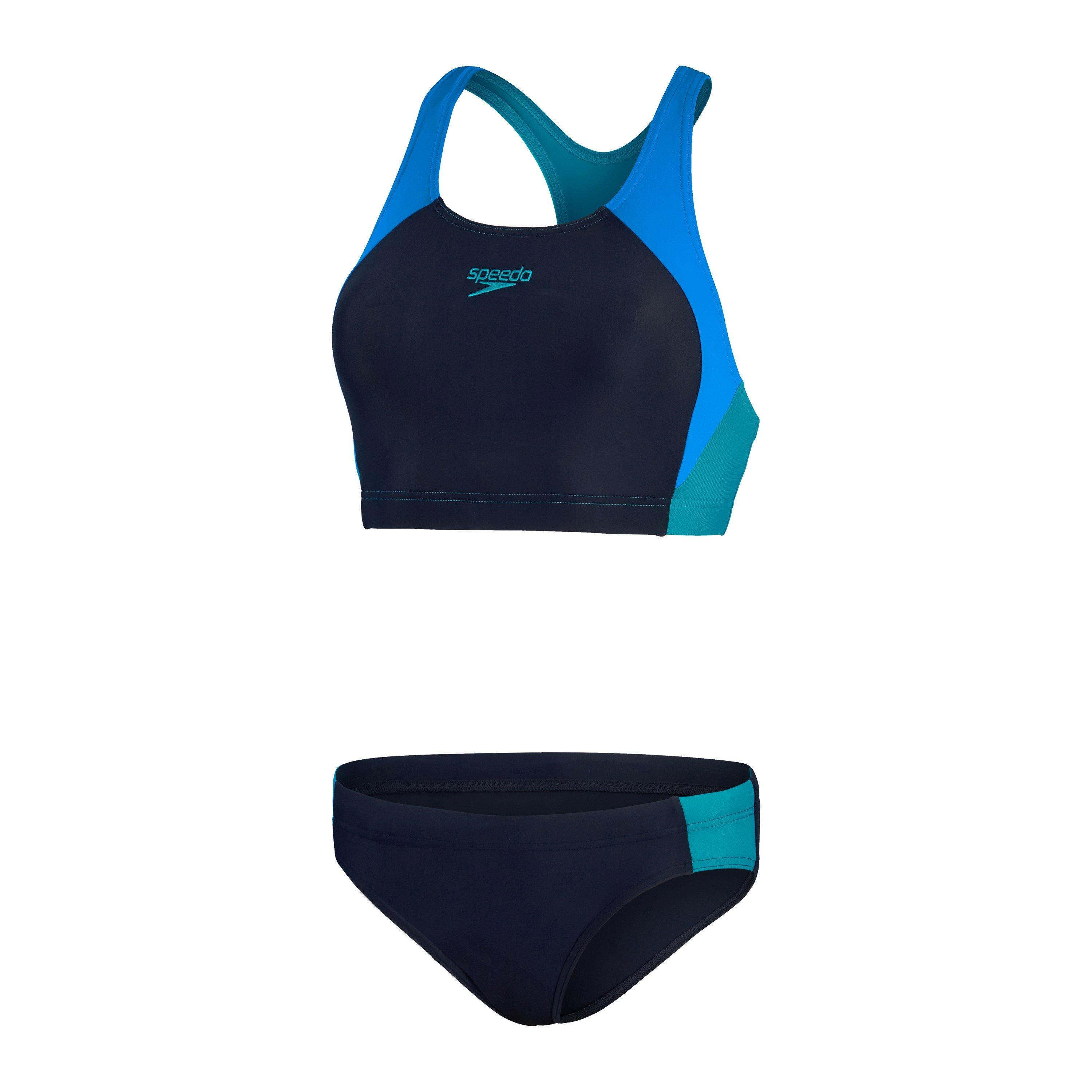 Blue - Speedo - Women's Two Piece Swimsuit - 1