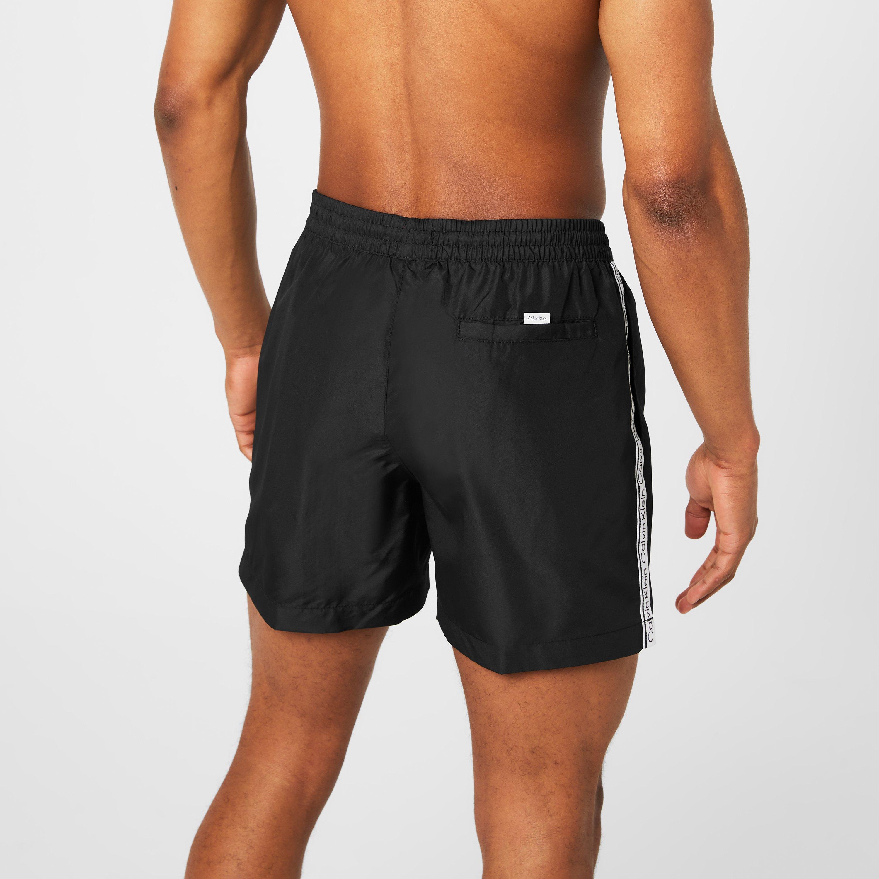 PVH Schwarz - Calvin Klein - Medium Tape Swim Shorts Mens - 4