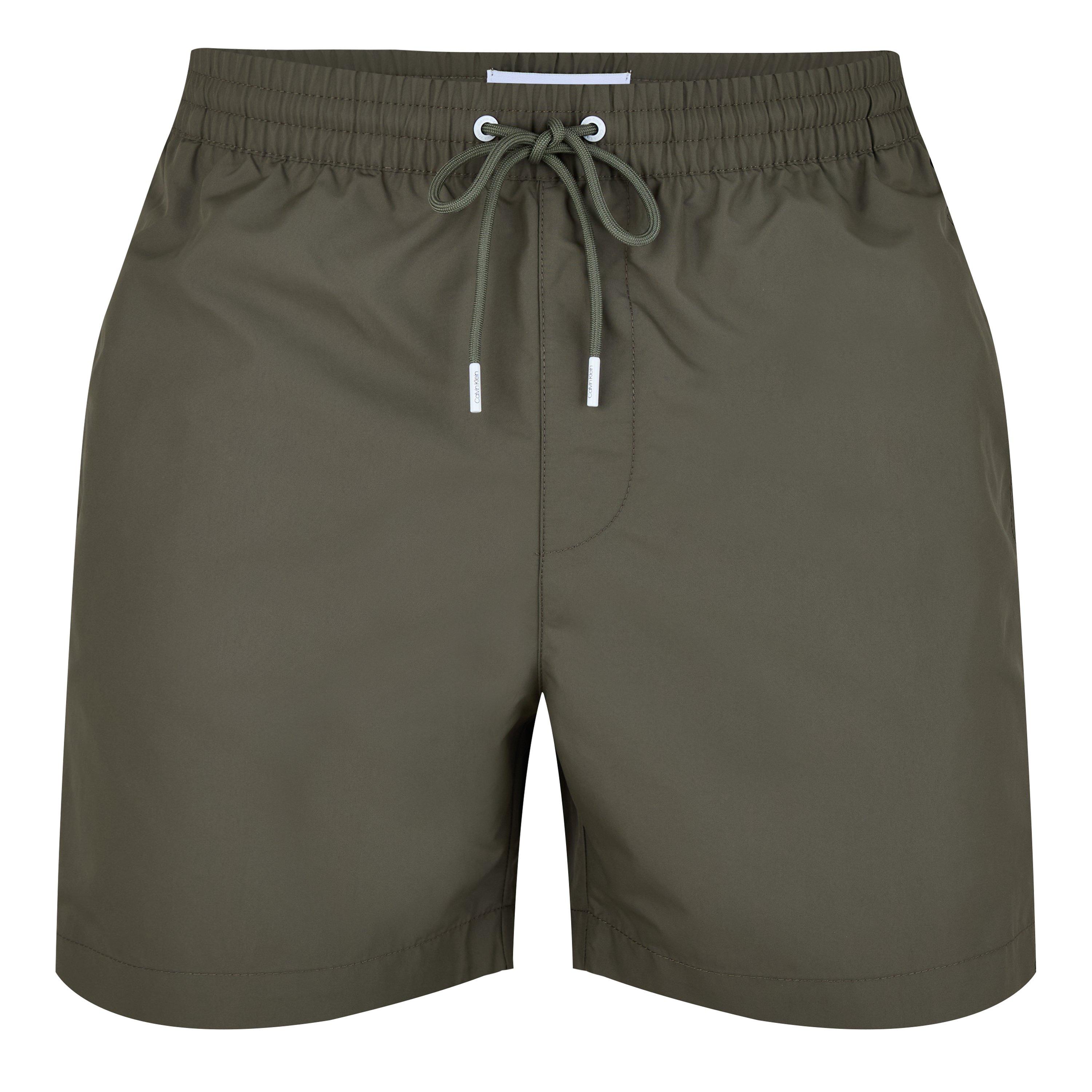 Calvin Klein Men's Medium Tape Swim Shorts - Battlegreen Pli - 2XL