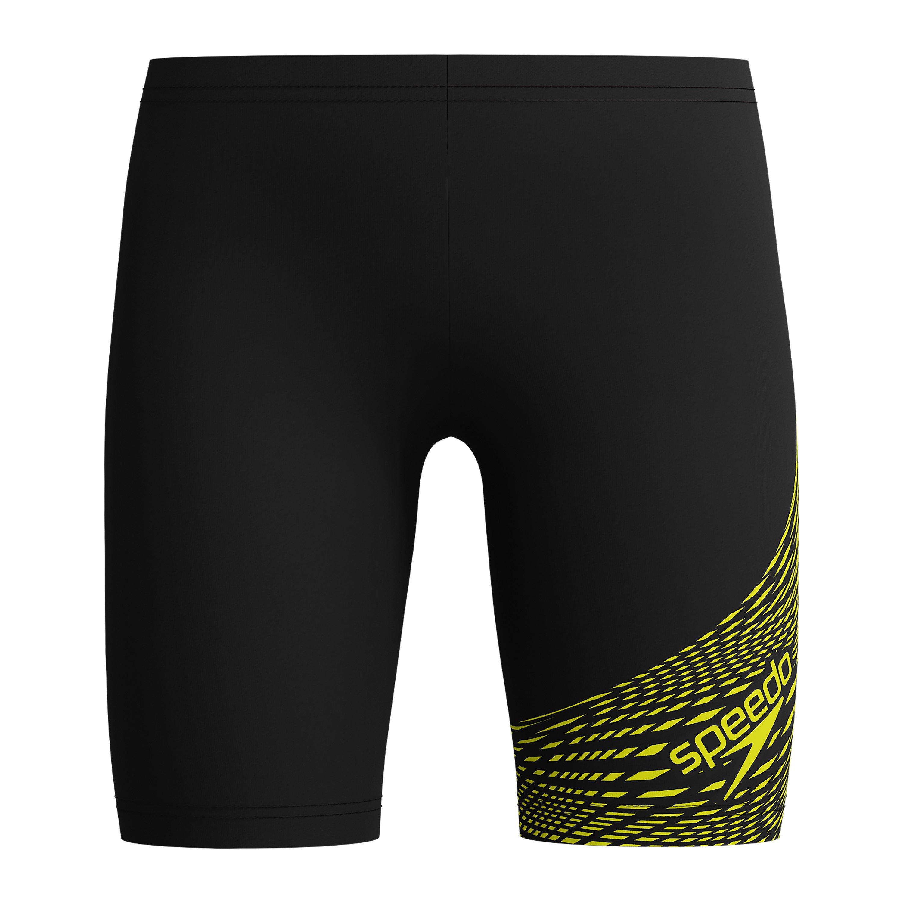 Blk/Hyper Yel - Speedo - Medley Logo Jammers Juniors - 2