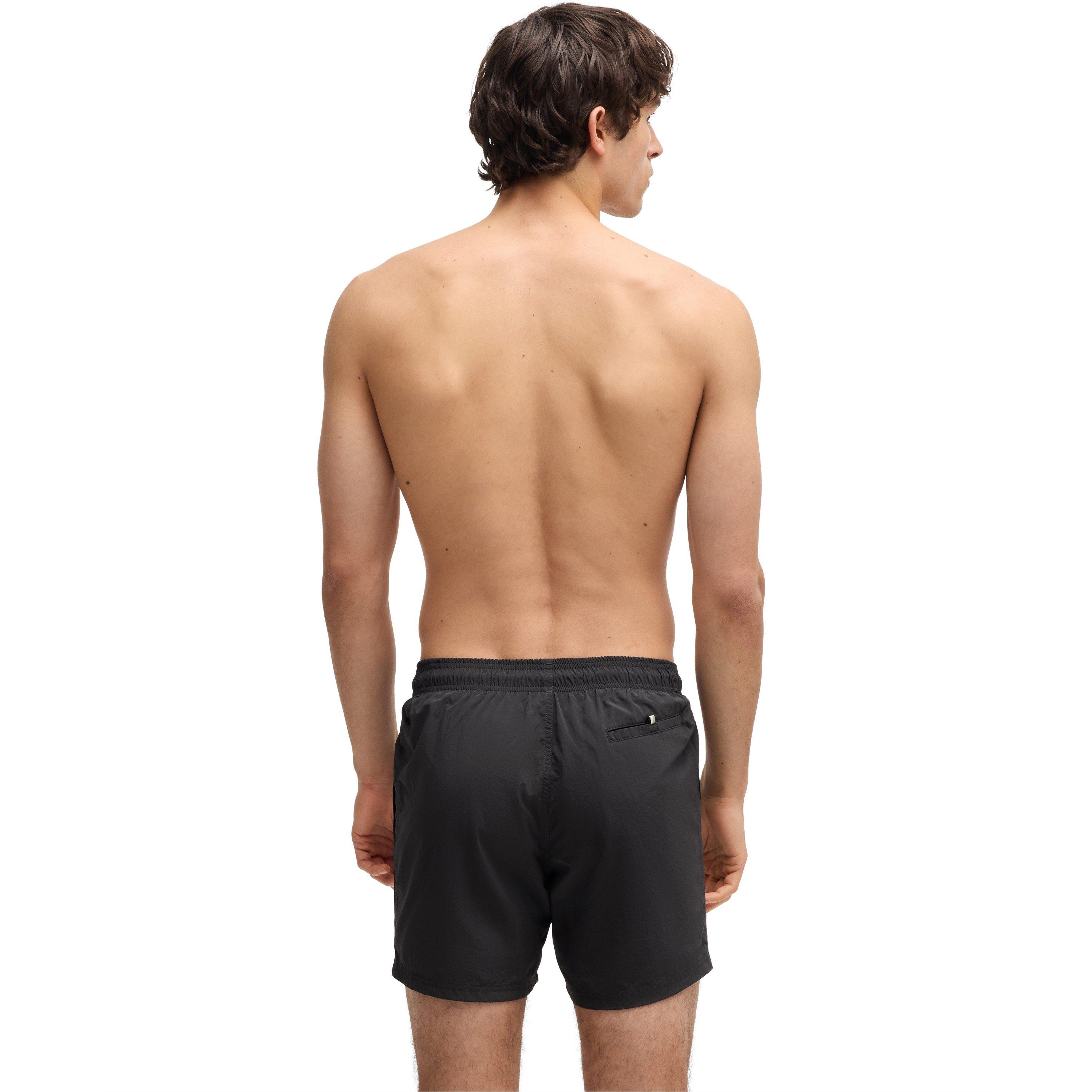 Dark Grey - Boss - Men's Octopus Swim Shorts with Bold  Branding - 3