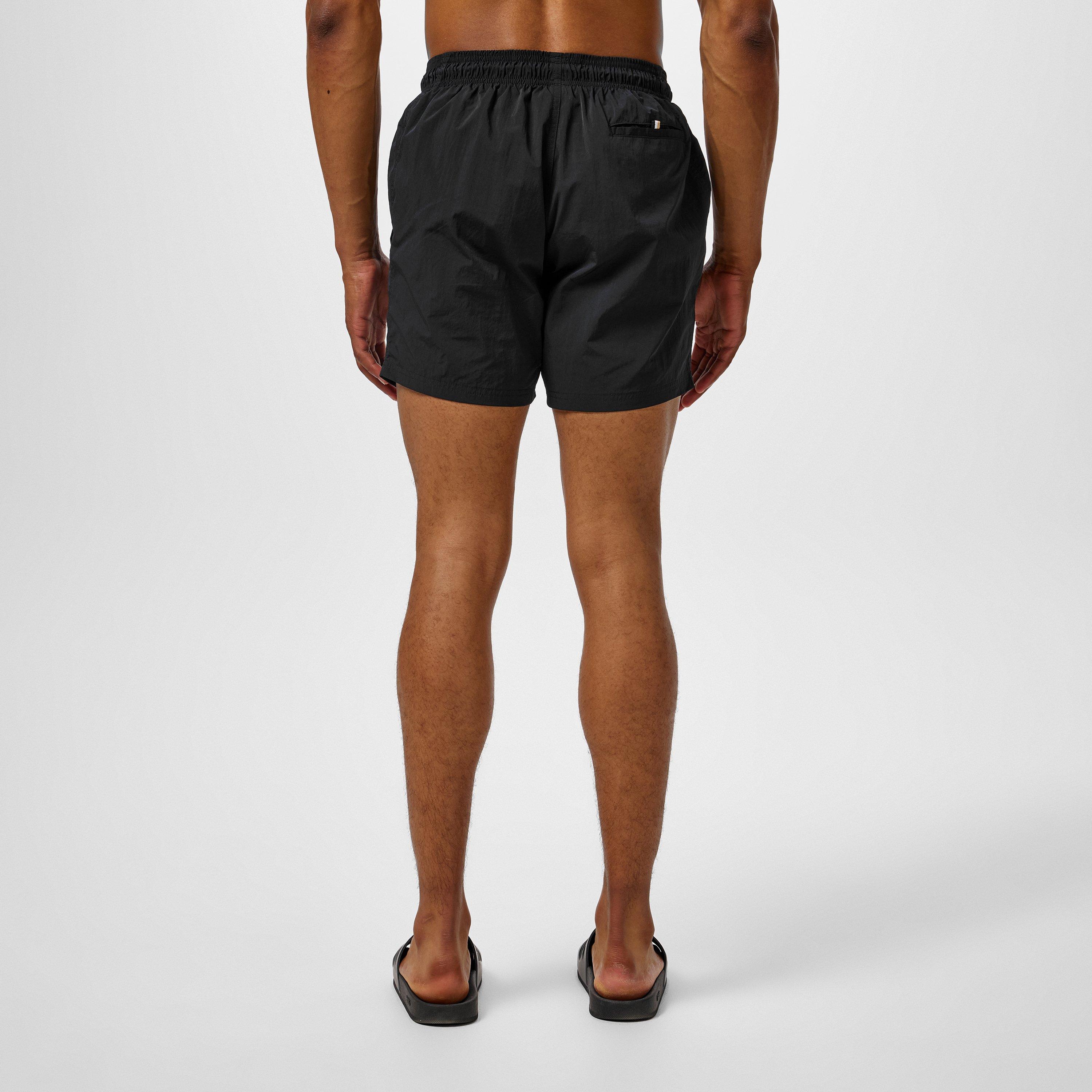 Black 007 - Boss - Men's Octopus Swim Shorts with Bold  Branding - 3