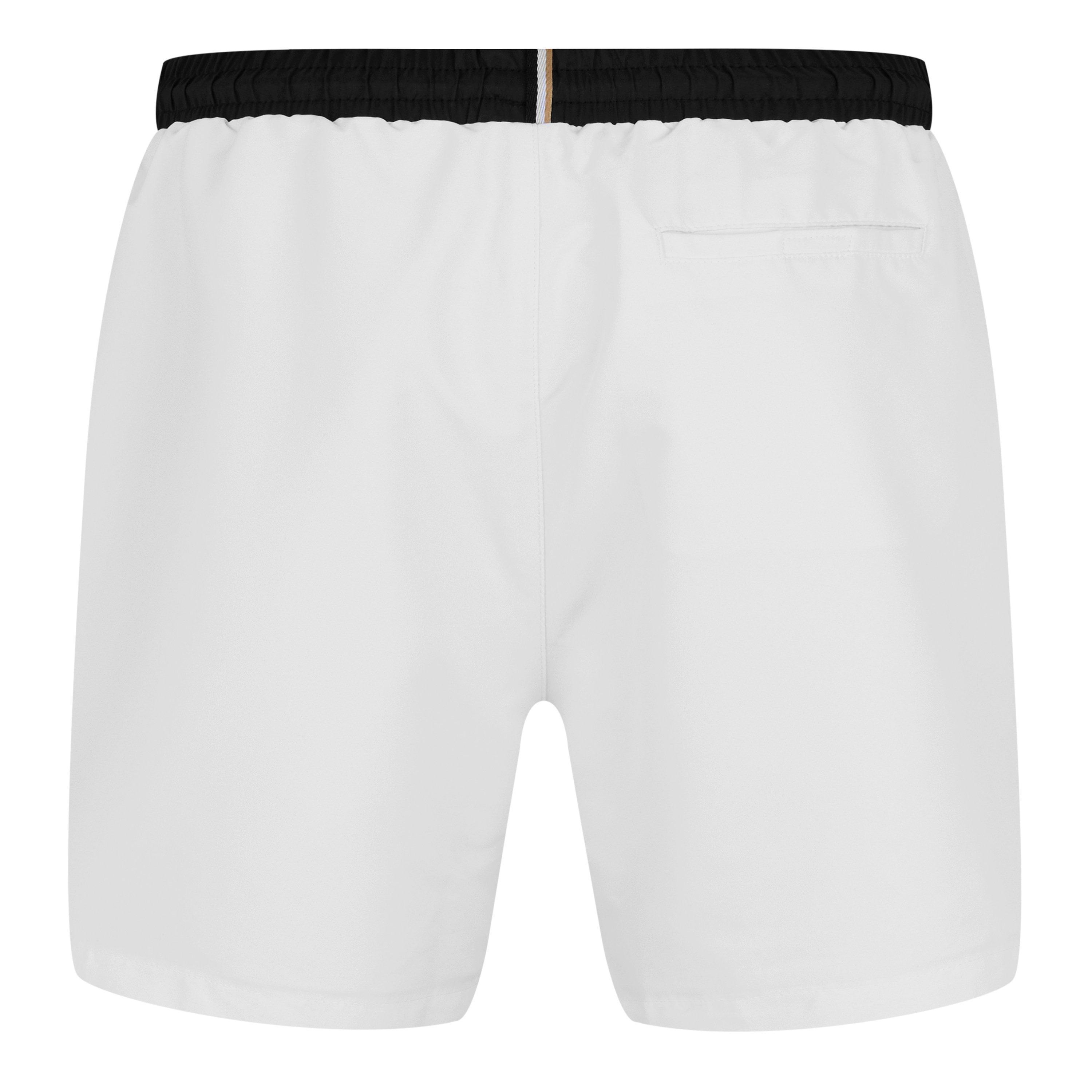 Bijelo/Crno 100 - Boss - Men's Starfish Breathable Mesh Swim Shorts - 8