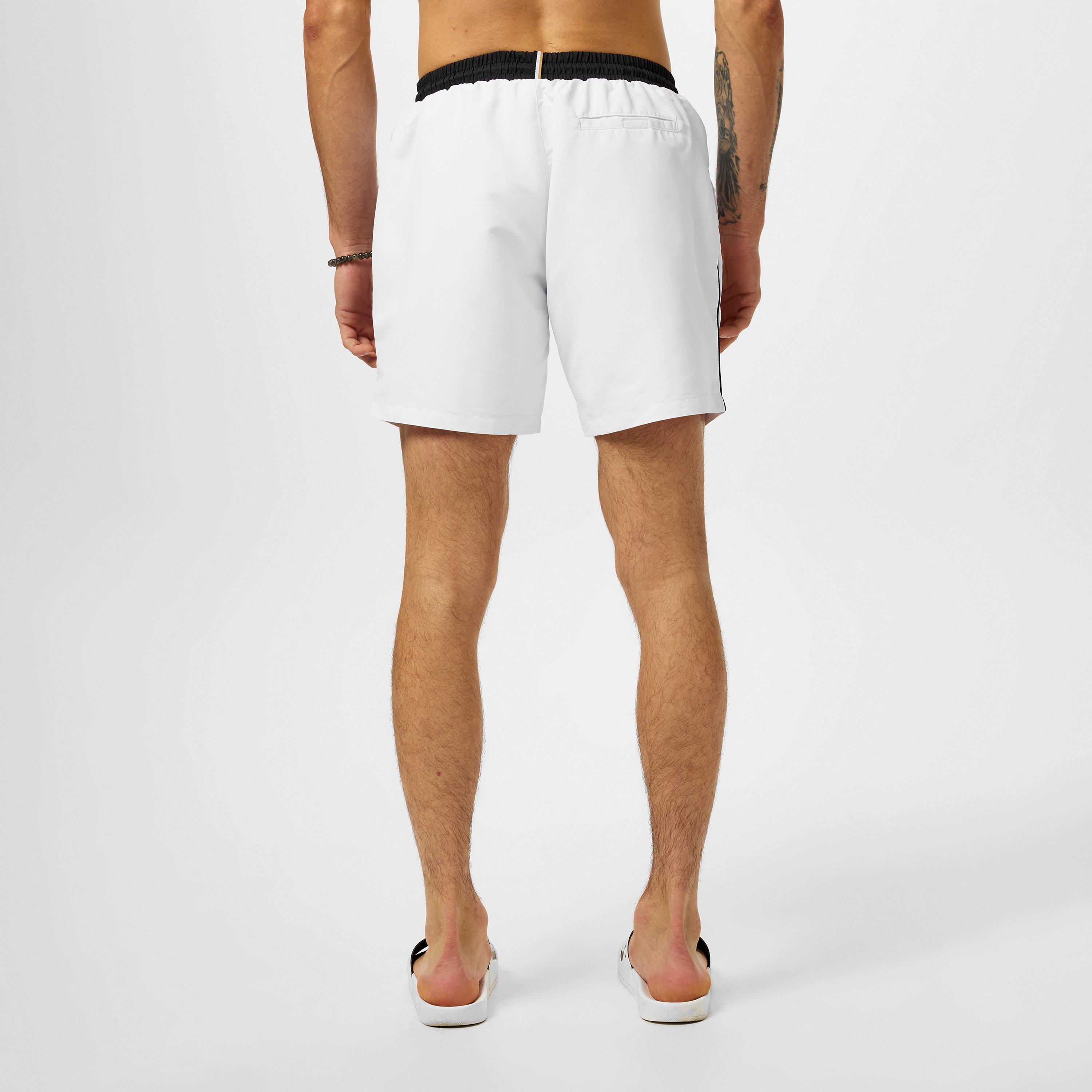 Bijelo/Crno 100 - Boss - Men's Starfish Breathable Mesh Swim Shorts - 4