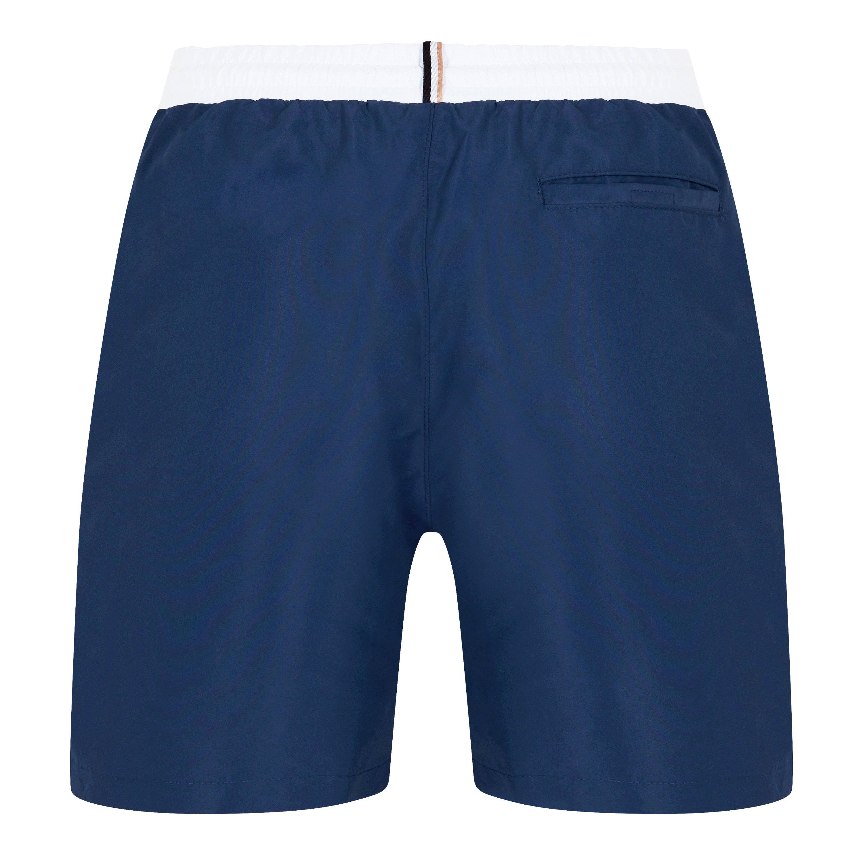 Navy/Wht 413 - Boss - Mens BOSS Bodywear Starfish Swim Shorts - Breathable Mesh - 8