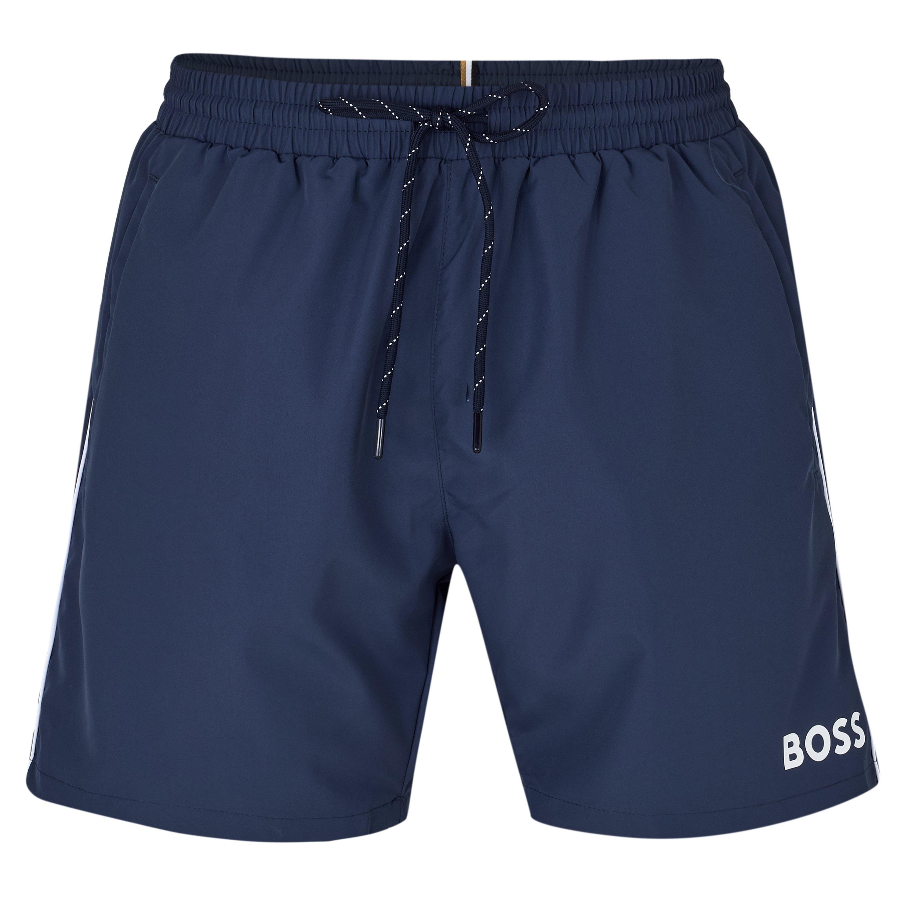 Boss Men's Bodywear Starfish Swim Shorts - Breathable Mesh - Navy - Medium