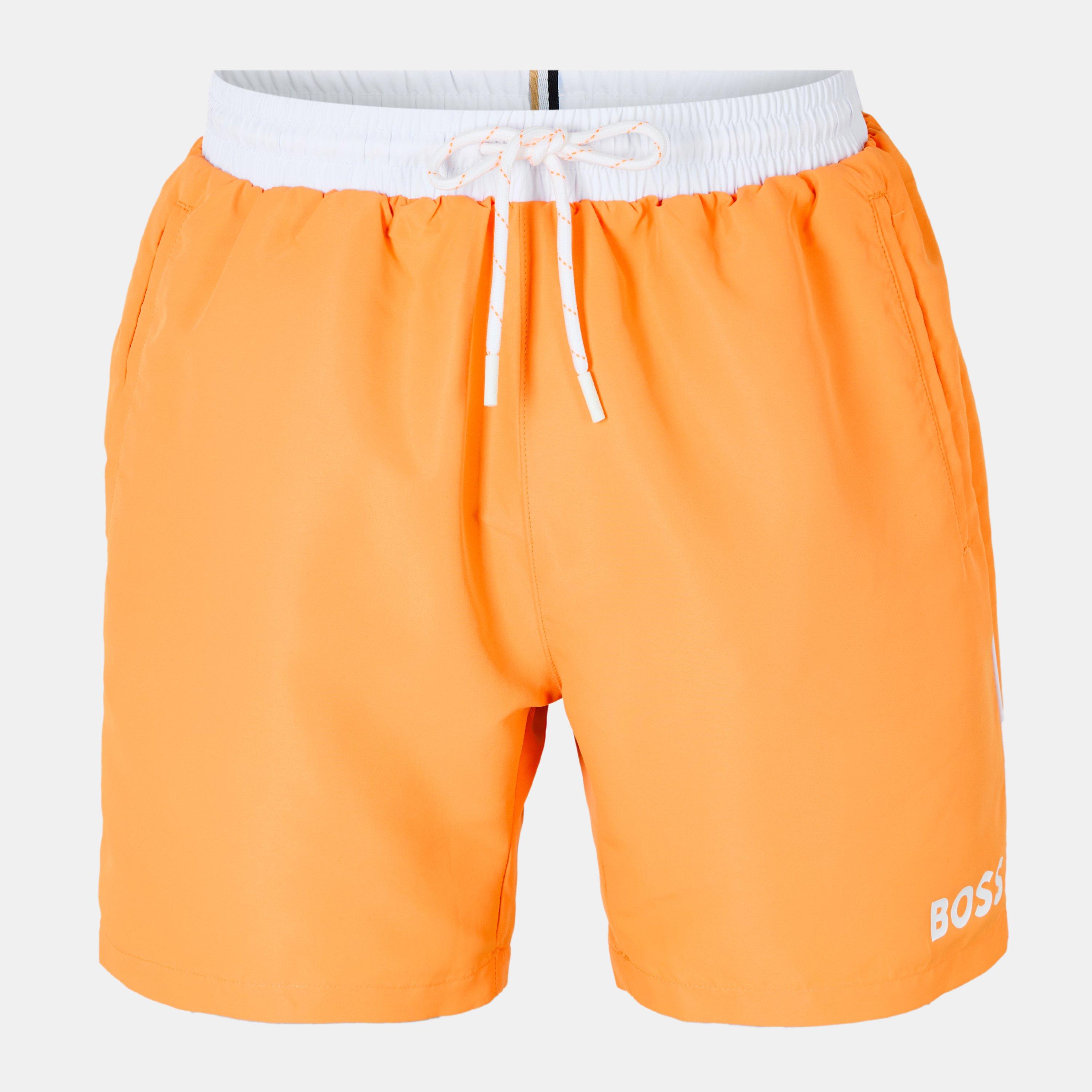 Boss Mens BOSS Bodywear Starfish Swim Shorts - Breathable Mesh - Lt Orng 813 - Small