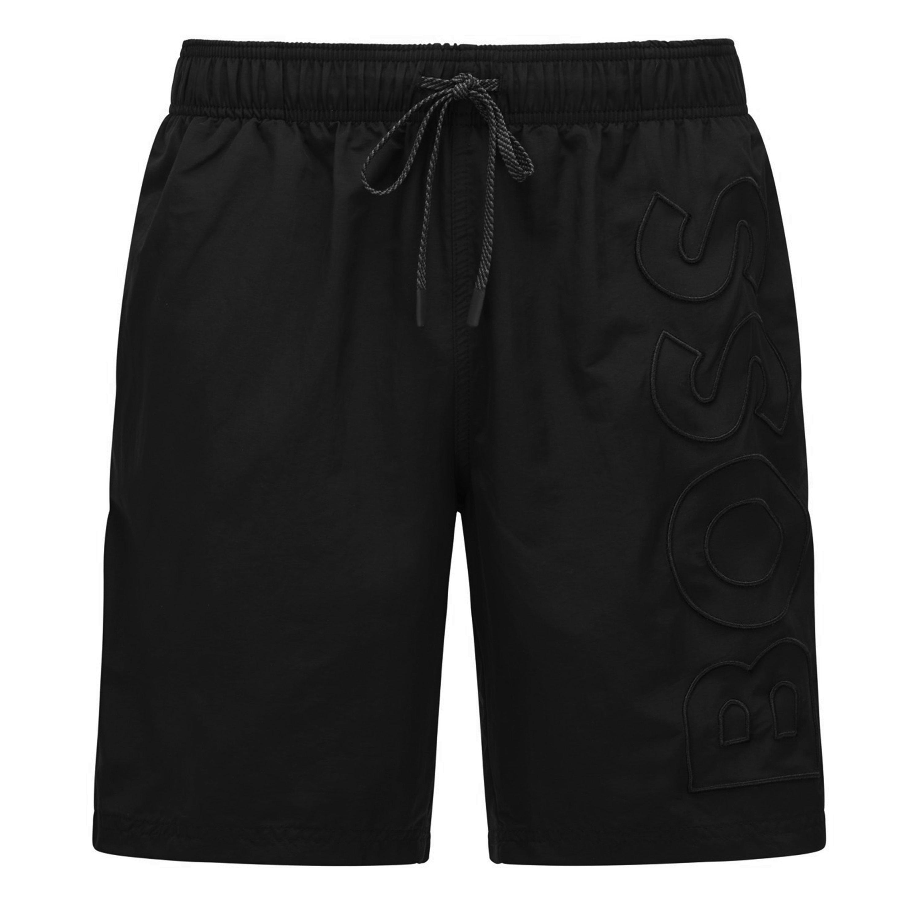 Black 001 - Boss - Men's  Bodywear Whale Swim Shorts, Chlorine-resistant - 7