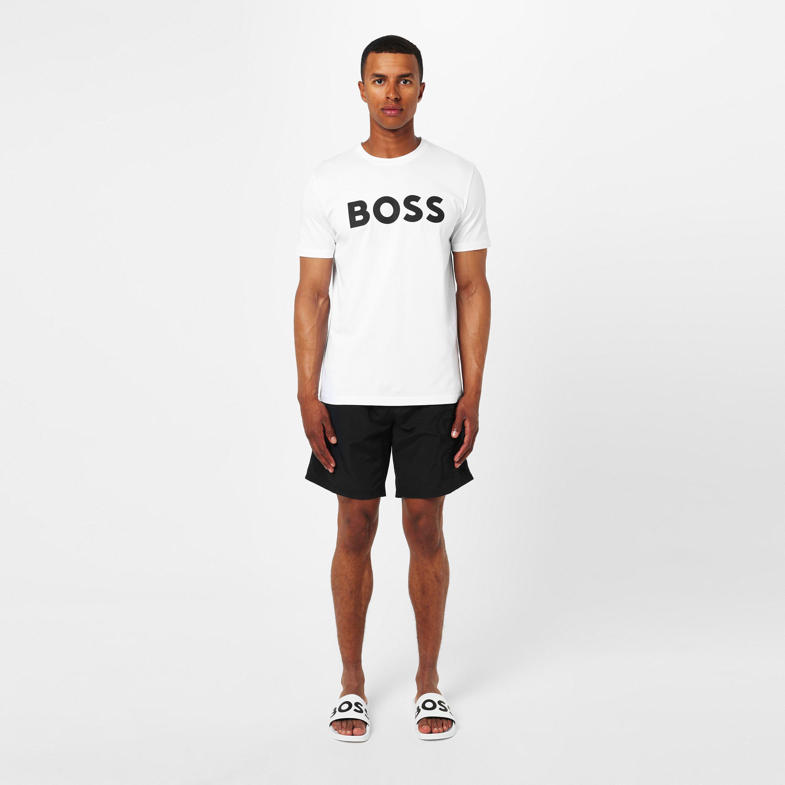 Black 001 - Boss - Men's  Bodywear Whale Swim Shorts, Chlorine-resistant - 6