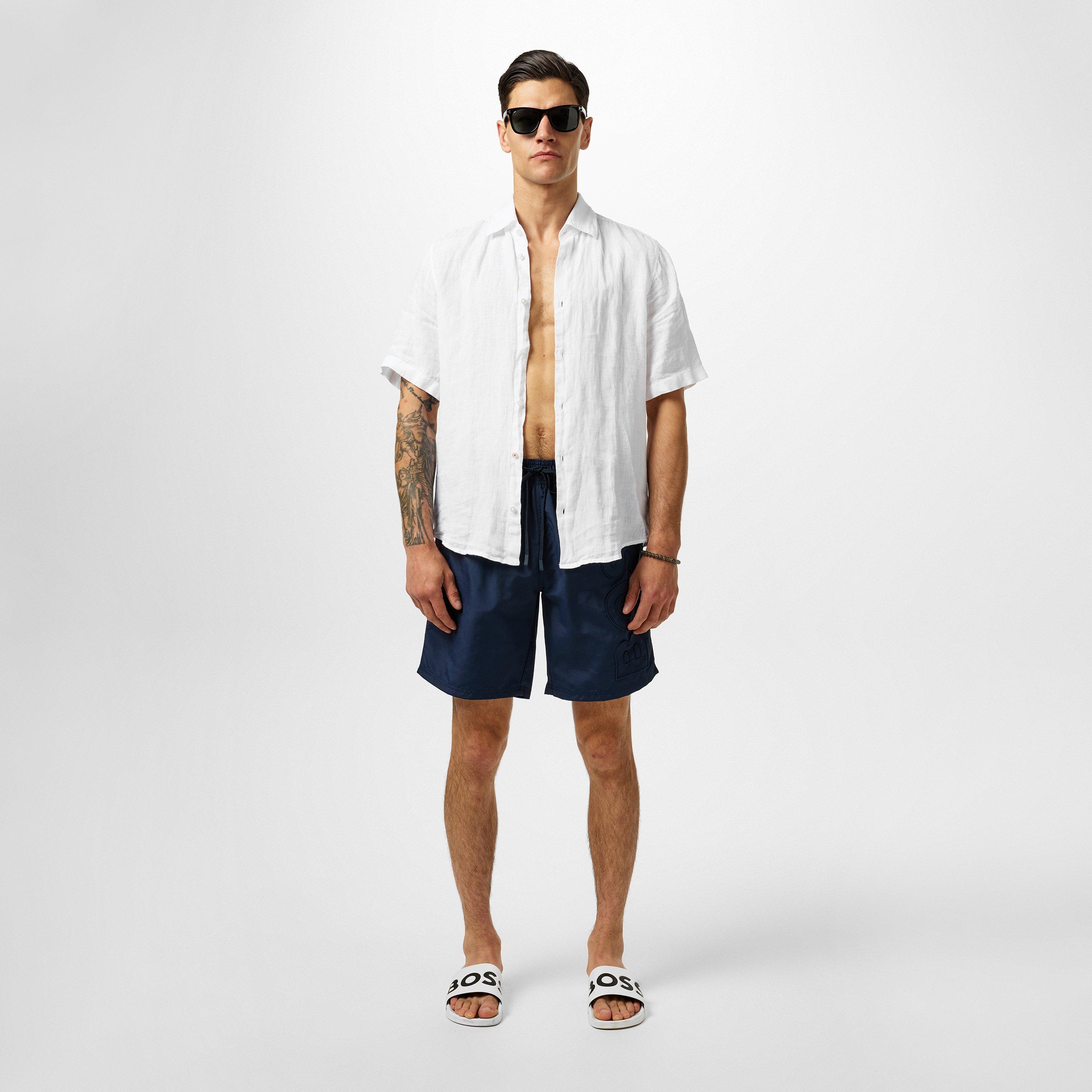 Navy 413 - Boss - Men's  Bodywear Whale Swim Shorts, Chlorine-resistant - 5