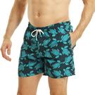 Marine/Turquoise - Ript - Turtle Print Swim Shorts waisted Mens - 3