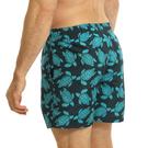 Marine/Turquoise - Ript - Turtle Print Swim Shorts waisted Mens - 4