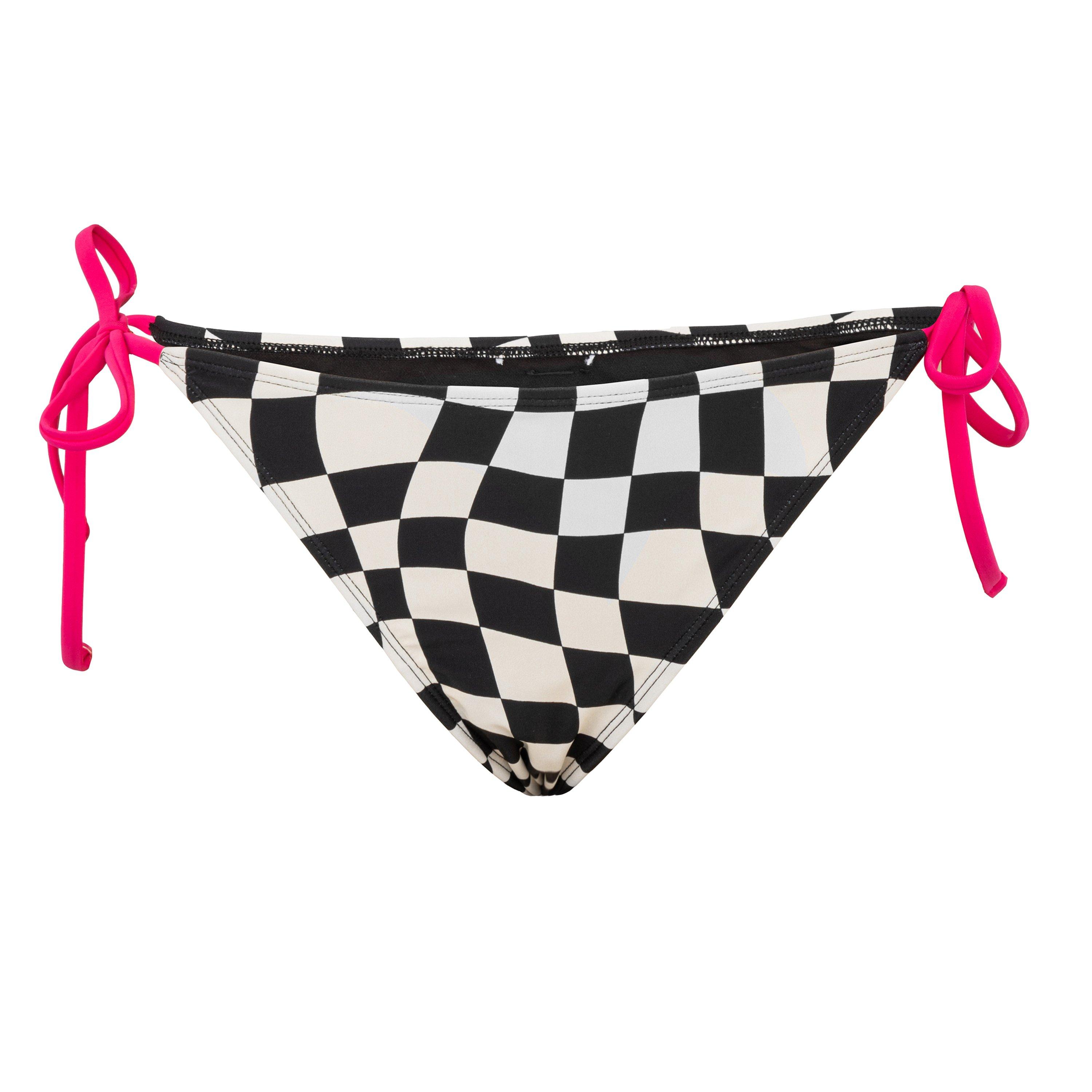 Black Check - SoulCal - Tie Bikini Bottom Womens - 1