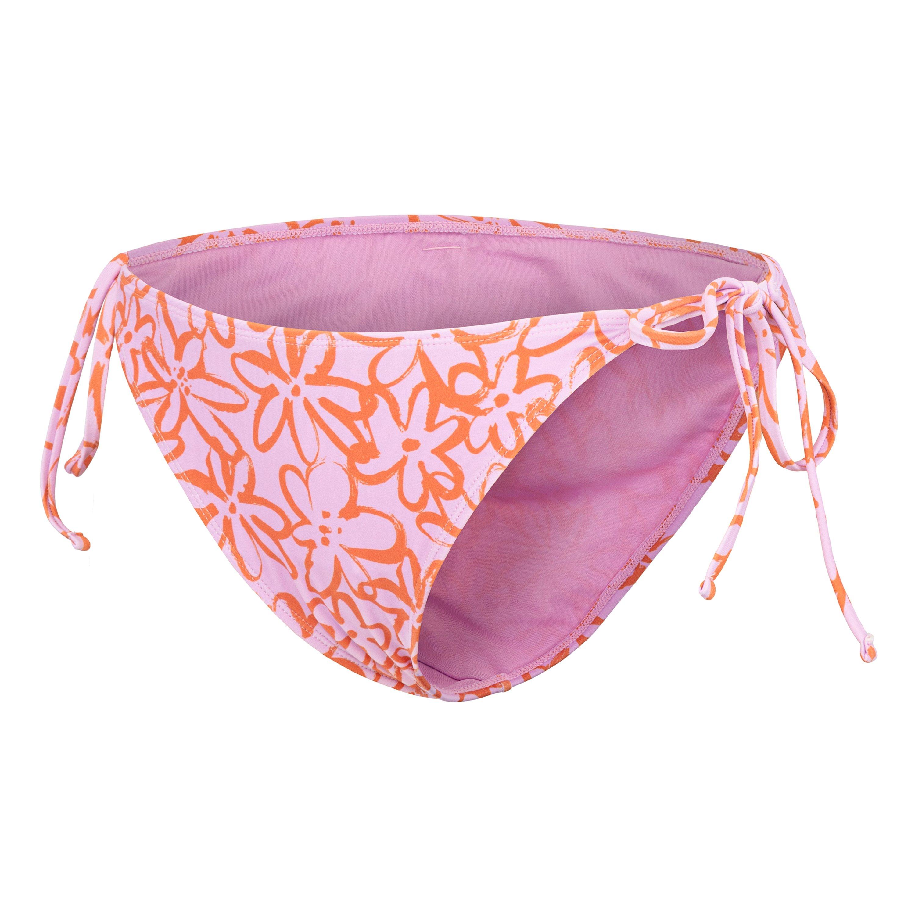 Pink Floral - SoulCal - Tie Bikini Bottom Womens - 3