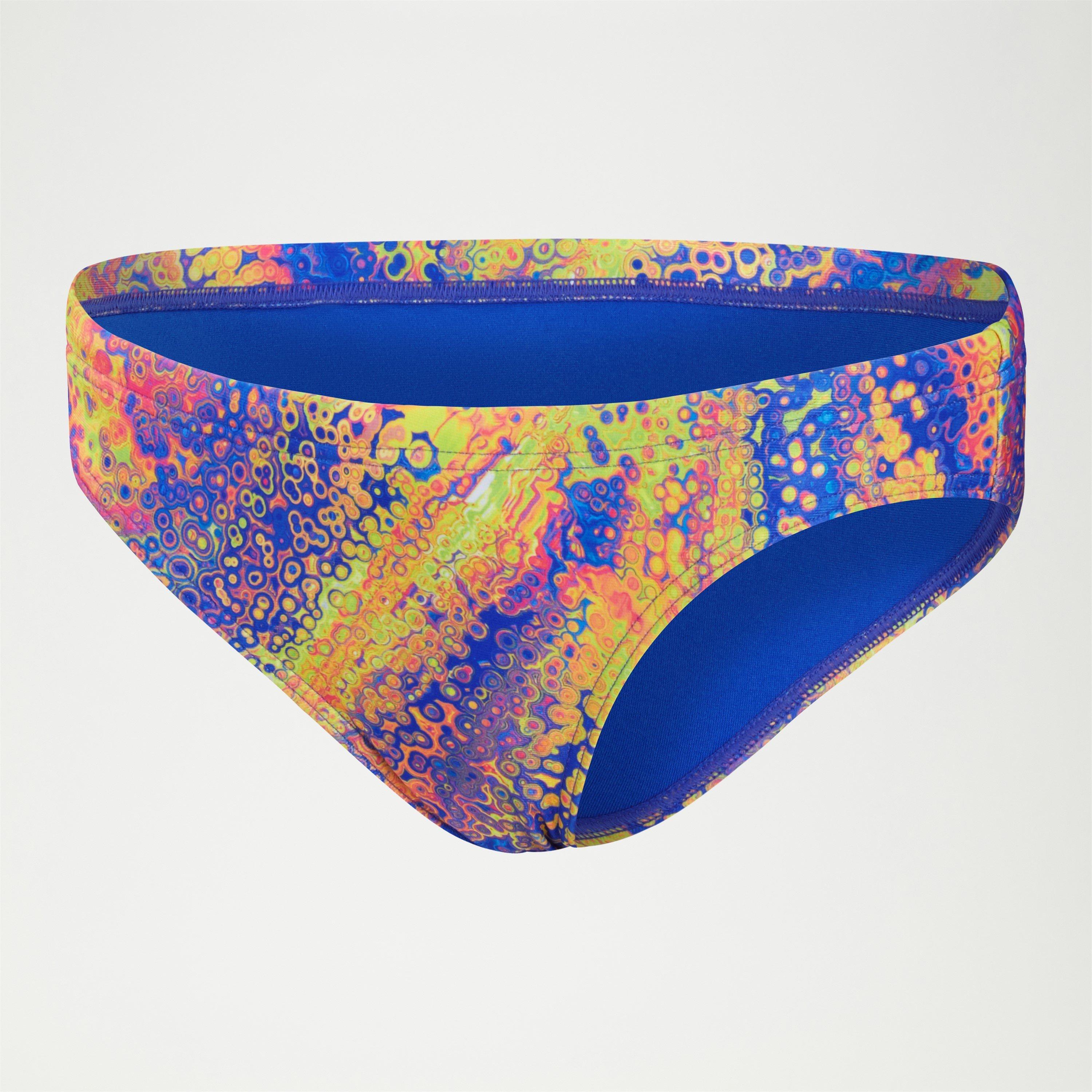 Speedo Women's Performance Bikini Bottoms - Pink/Yellow - 38 (XL)