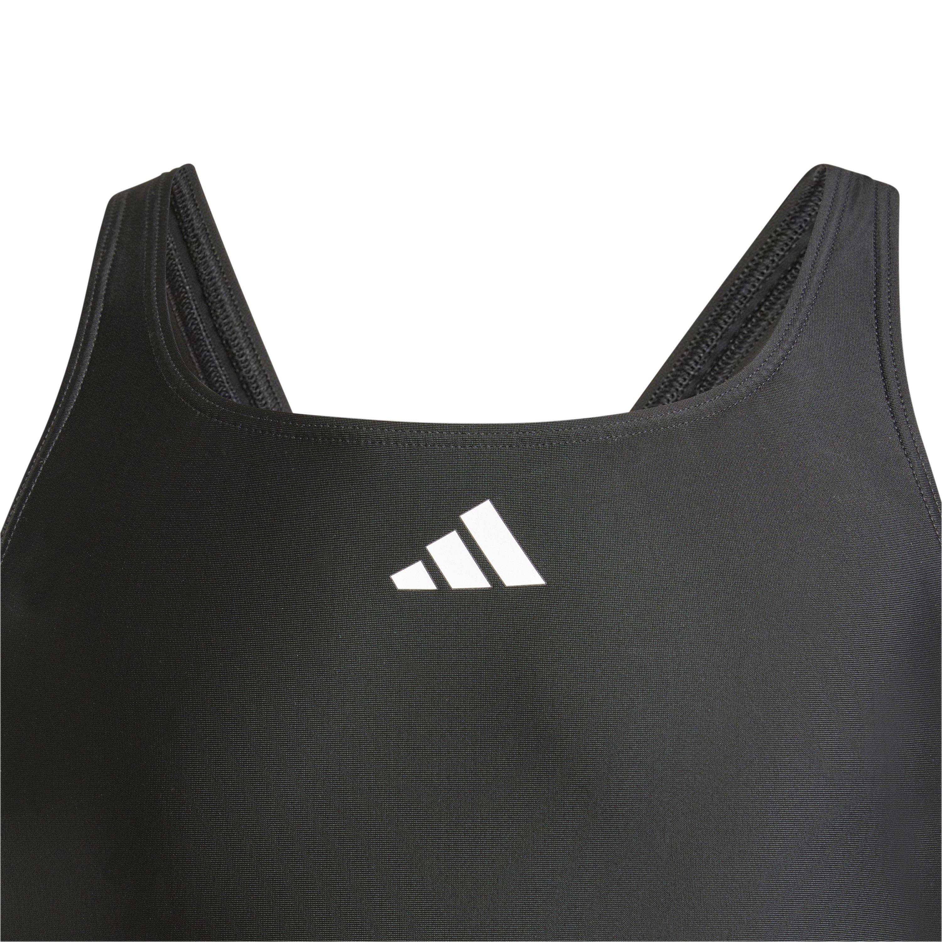 Nero / Bianco - adidas - Three Stripe Swimsuit Junior Girls - 4