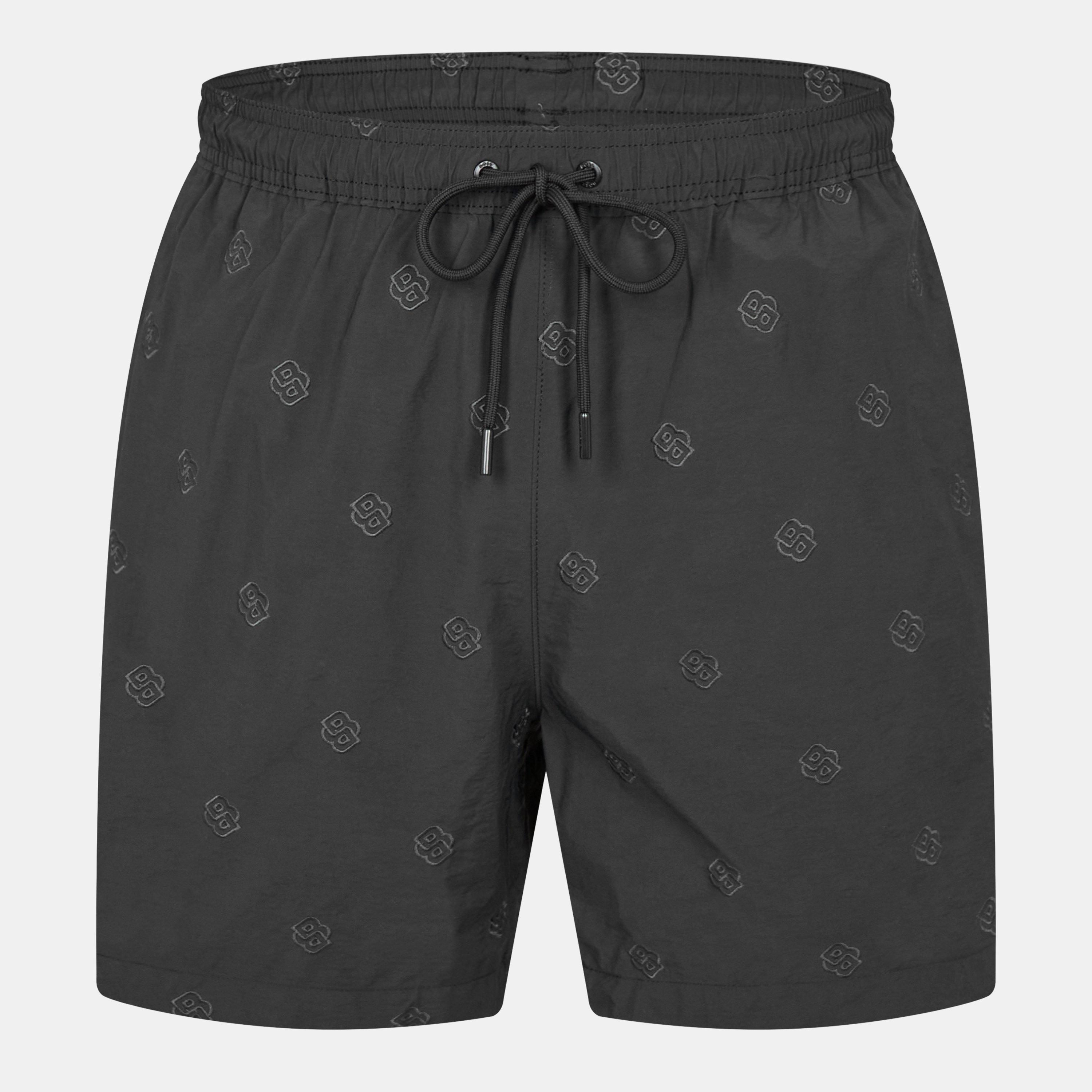 Black 001 - Boss - Men's Jean 01 Denim-Inspired Quick-Drying Swim Shorts - 1