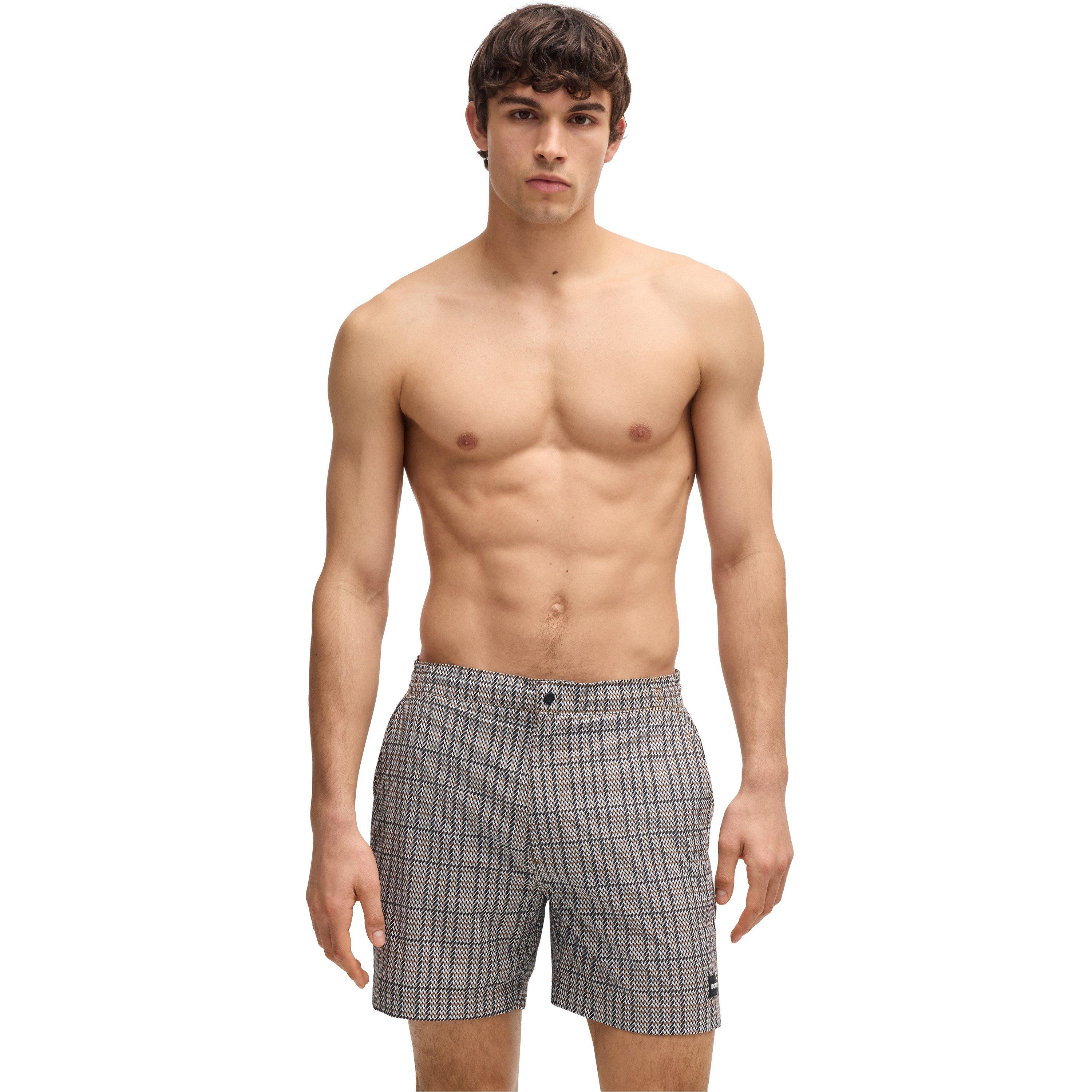 Black 001 - Boss - Men's BW Beach Swim Shorts, Beach to Bar Versatility - 2