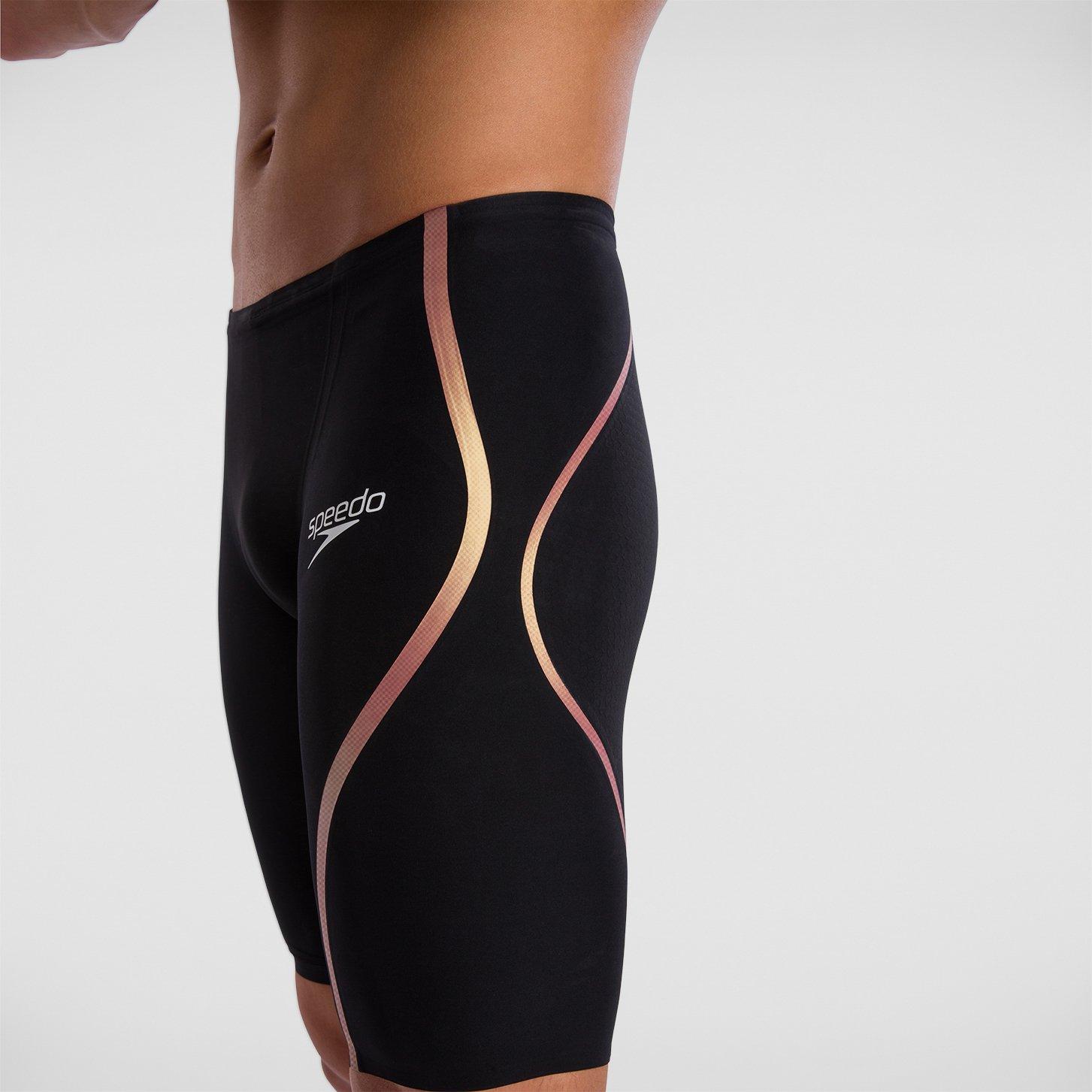 Black/Gold - Speedo - Men's Lzr Intentjam Jammers - 1