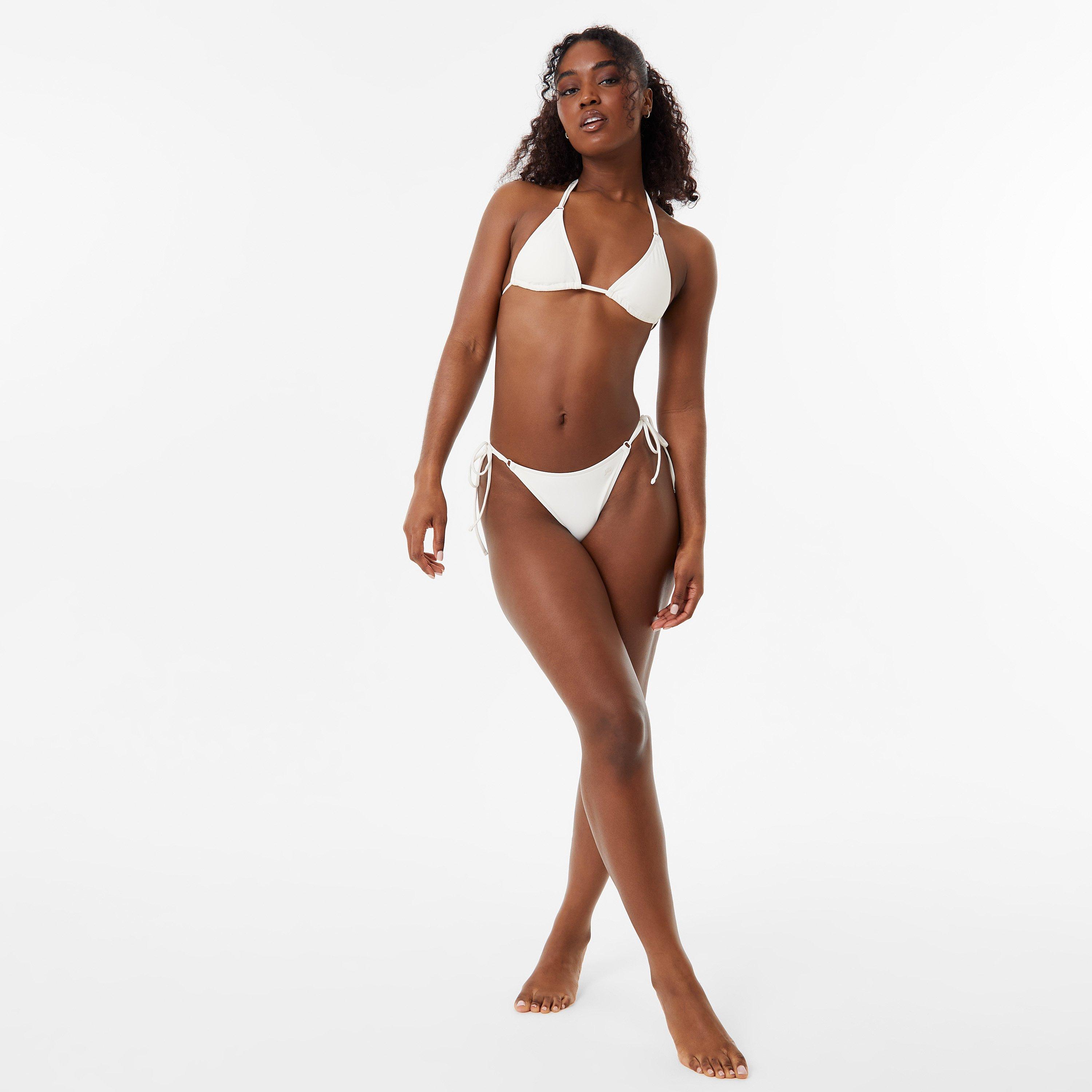 Crema - Jack Wills - Hoop Detail Triangle Bikini Top - 4