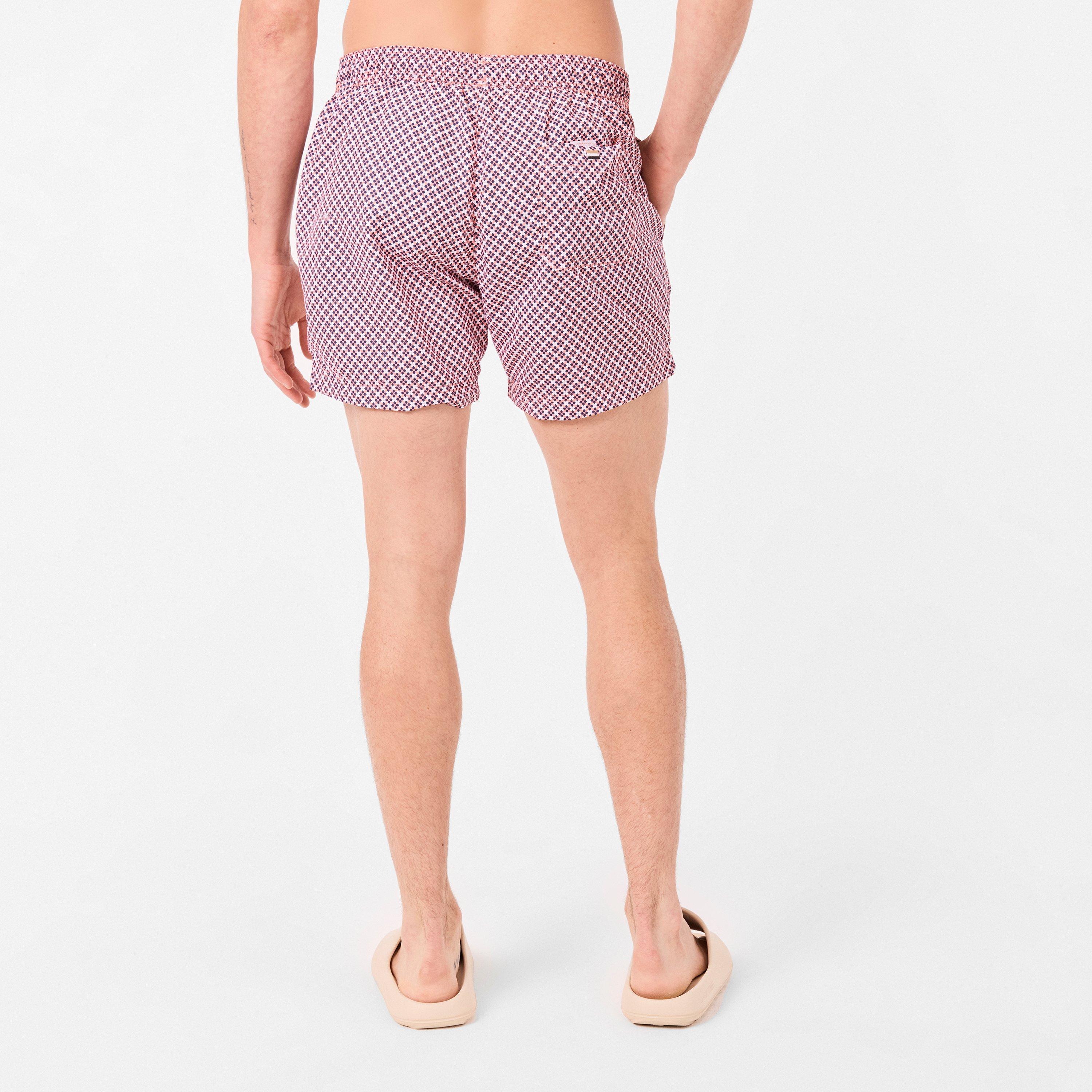 Bright Pink 671 - Boss - Men's BW Vibe SwimShort Stylish Swim Shorts - 4