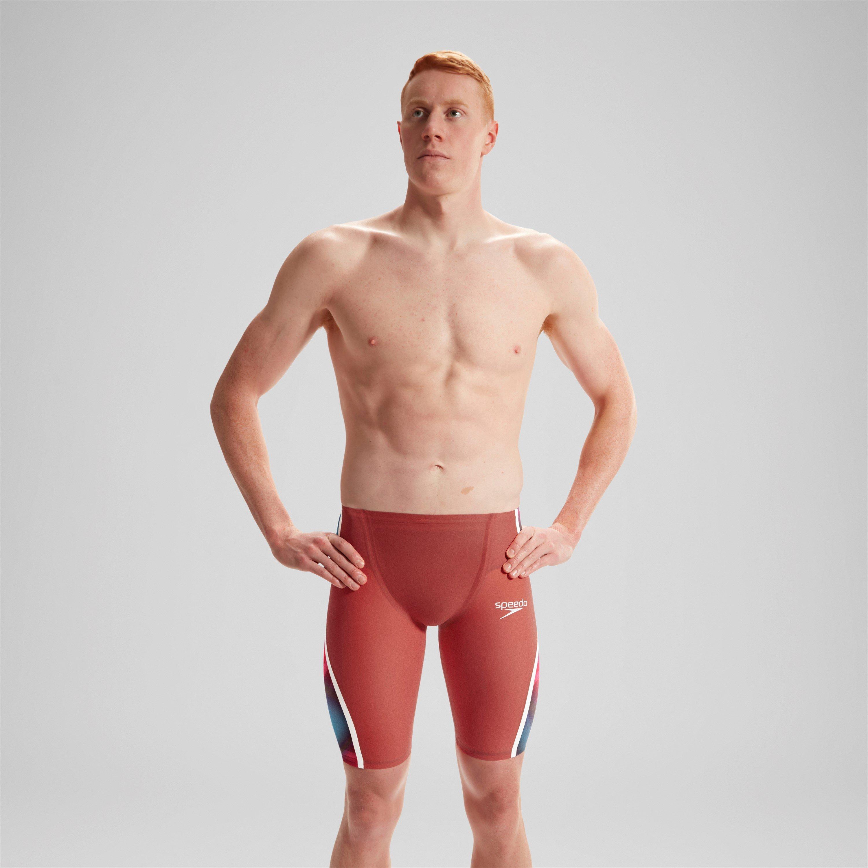 Speedo Men's Intent Jam Jammers - Red/Blue - 28