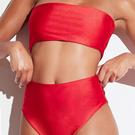 Rouge - Ensemble bikini avec haut bandeau et bas taille haute à jambes hautes - ISAWITFIRST Slinky Bandeau Bikini Set - 5