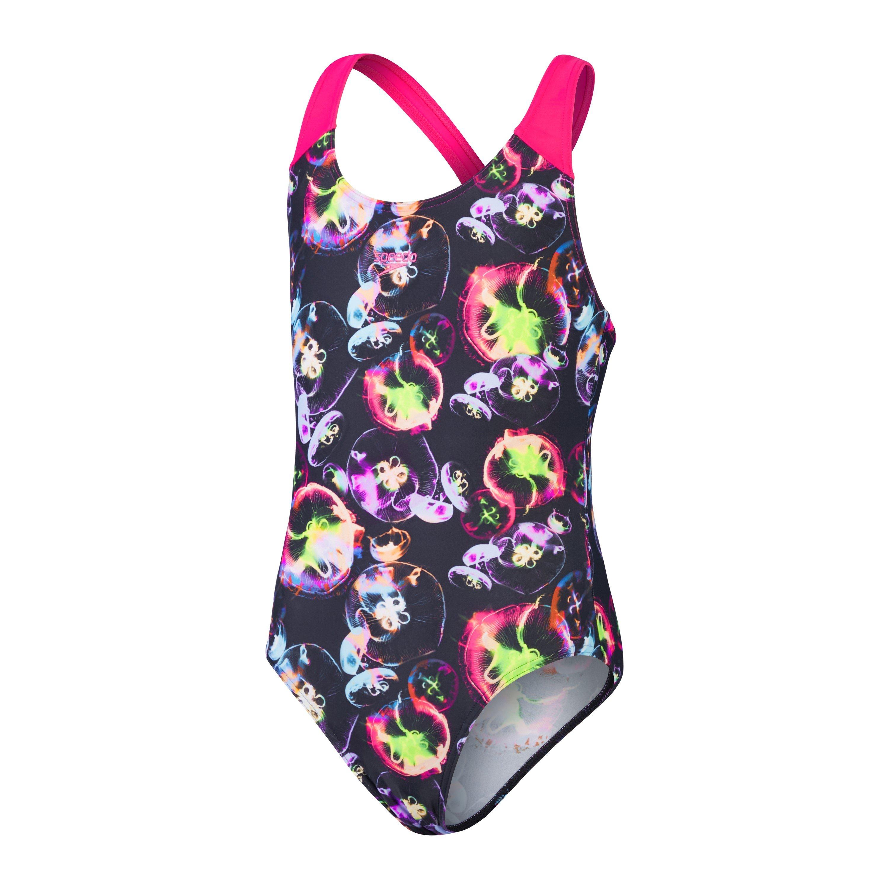 Black/Pink - Speedo - Kids' One Piece Swimsuit - 1