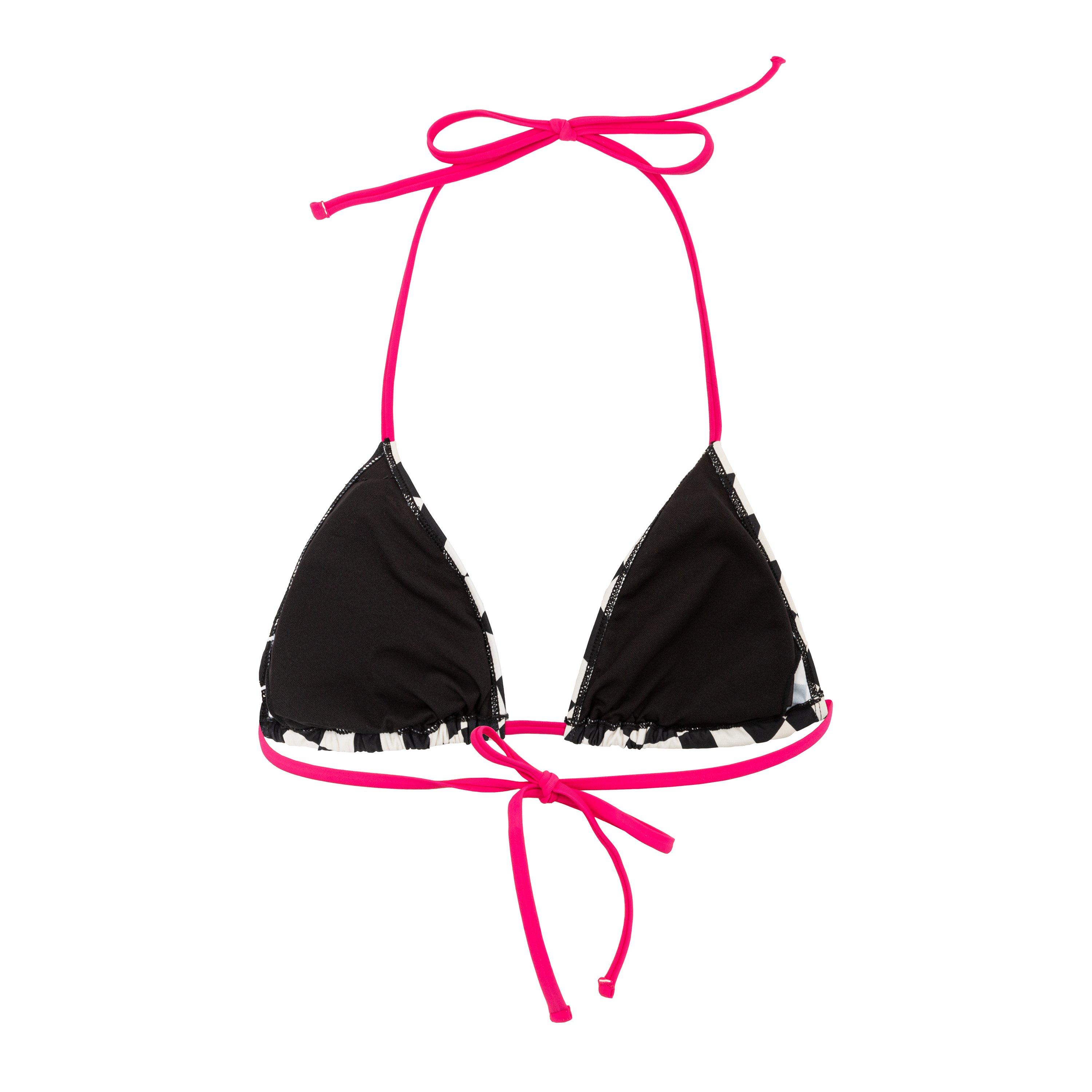Black Check - SoulCal - Tie Bikini Top Womens - 2