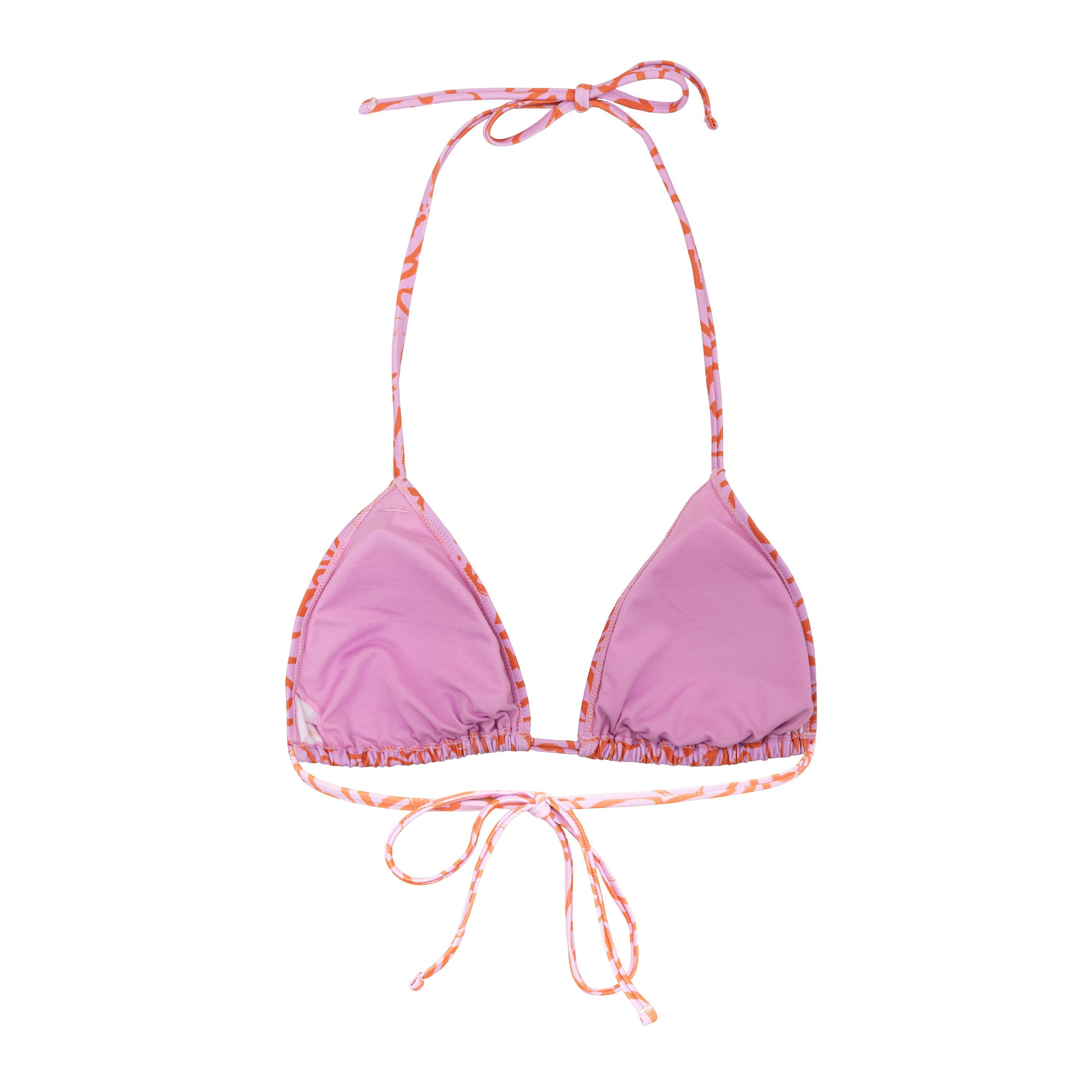 Pink Floaral - SoulCal - Tie Bikini Top Womens - 2