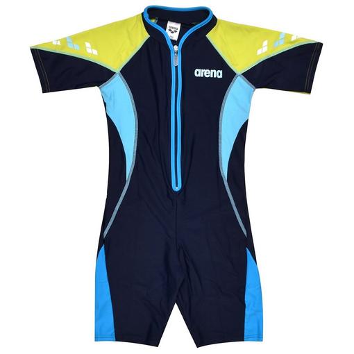 Arena Graphic Juniors Short Sleeve UV Half Suit