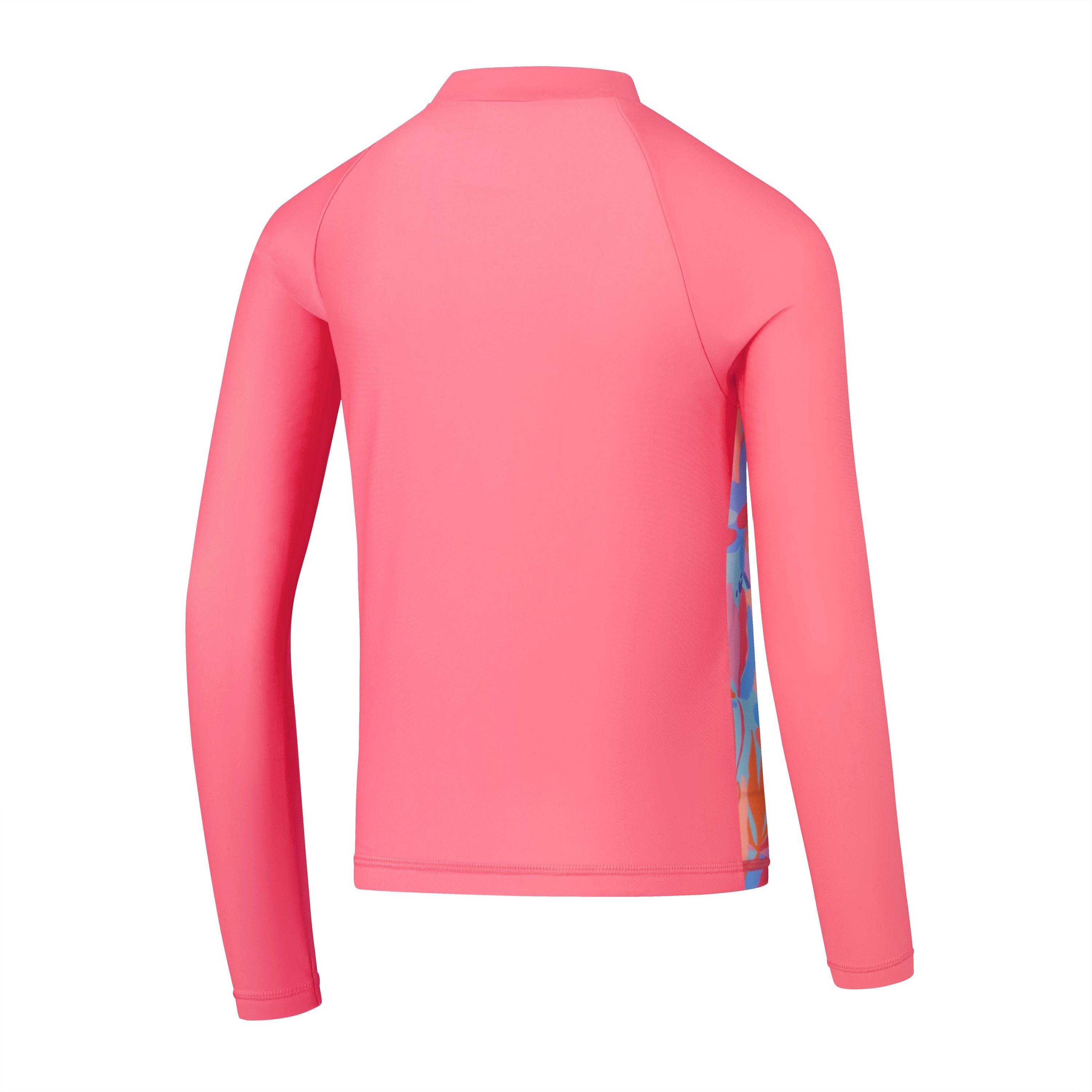 Pink/Blue - Speedo - Ls Rash Top In99 - 2