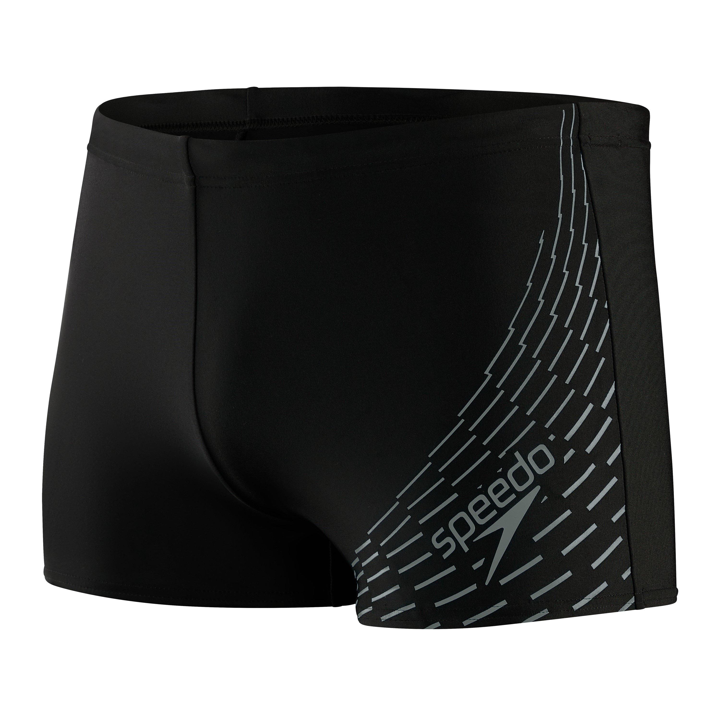 Black/Grey - Speedo - Men's Medley Asht Swimming Trunks - 1