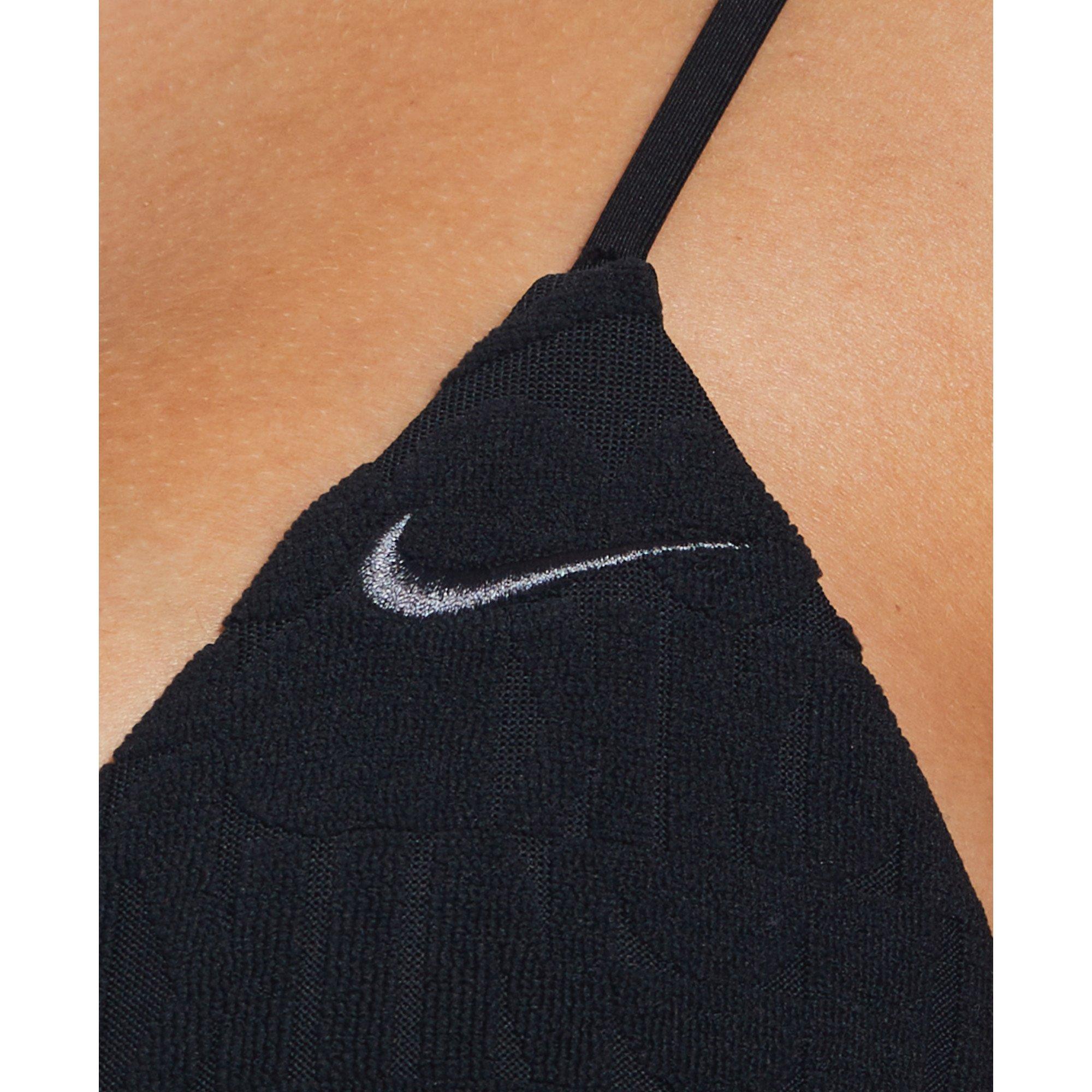 Black - Nike - Retro Flow Tie String Bikini Top - 4