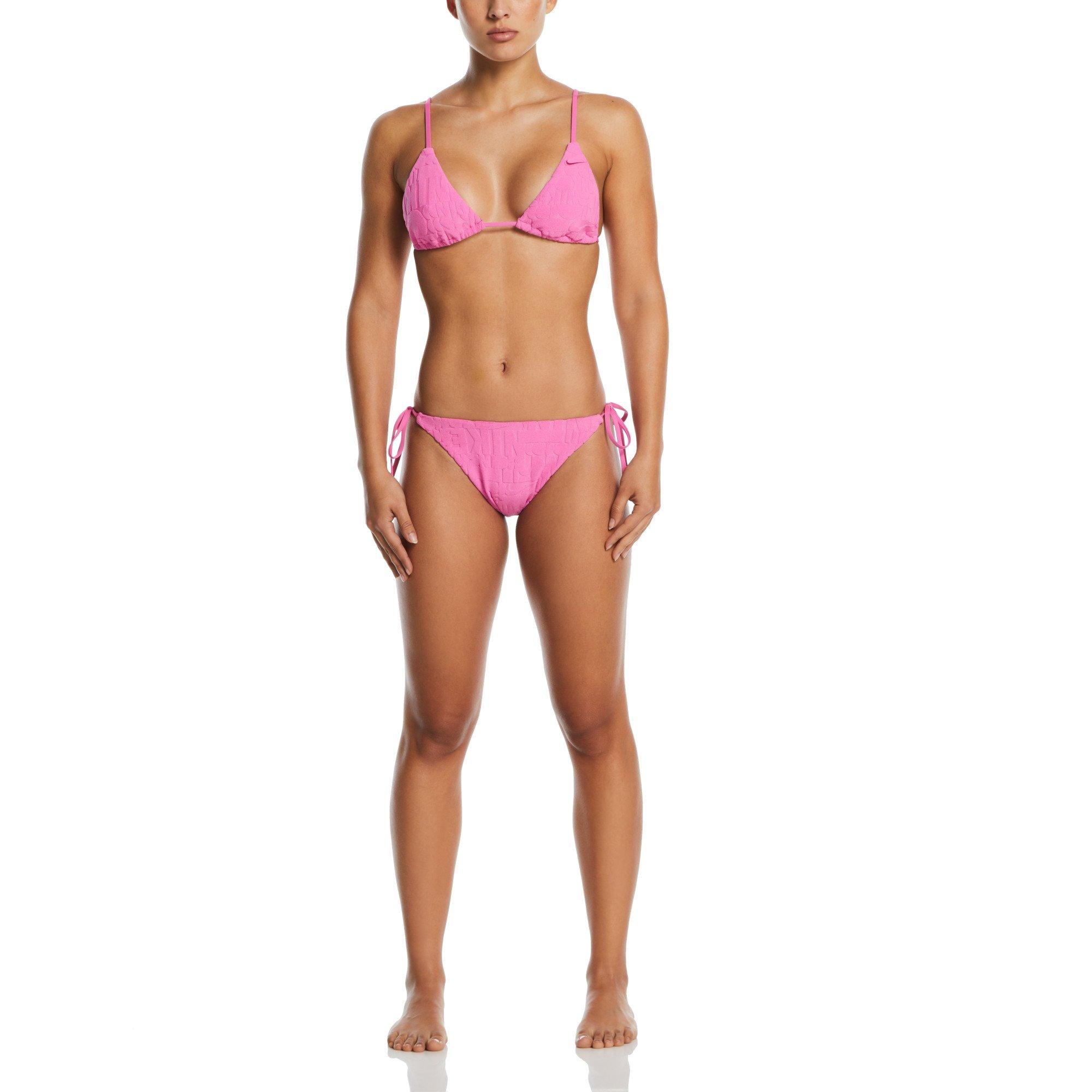 Speels Roze - Nike - Nike Retro Flow Tie String Bikini Top - 2
