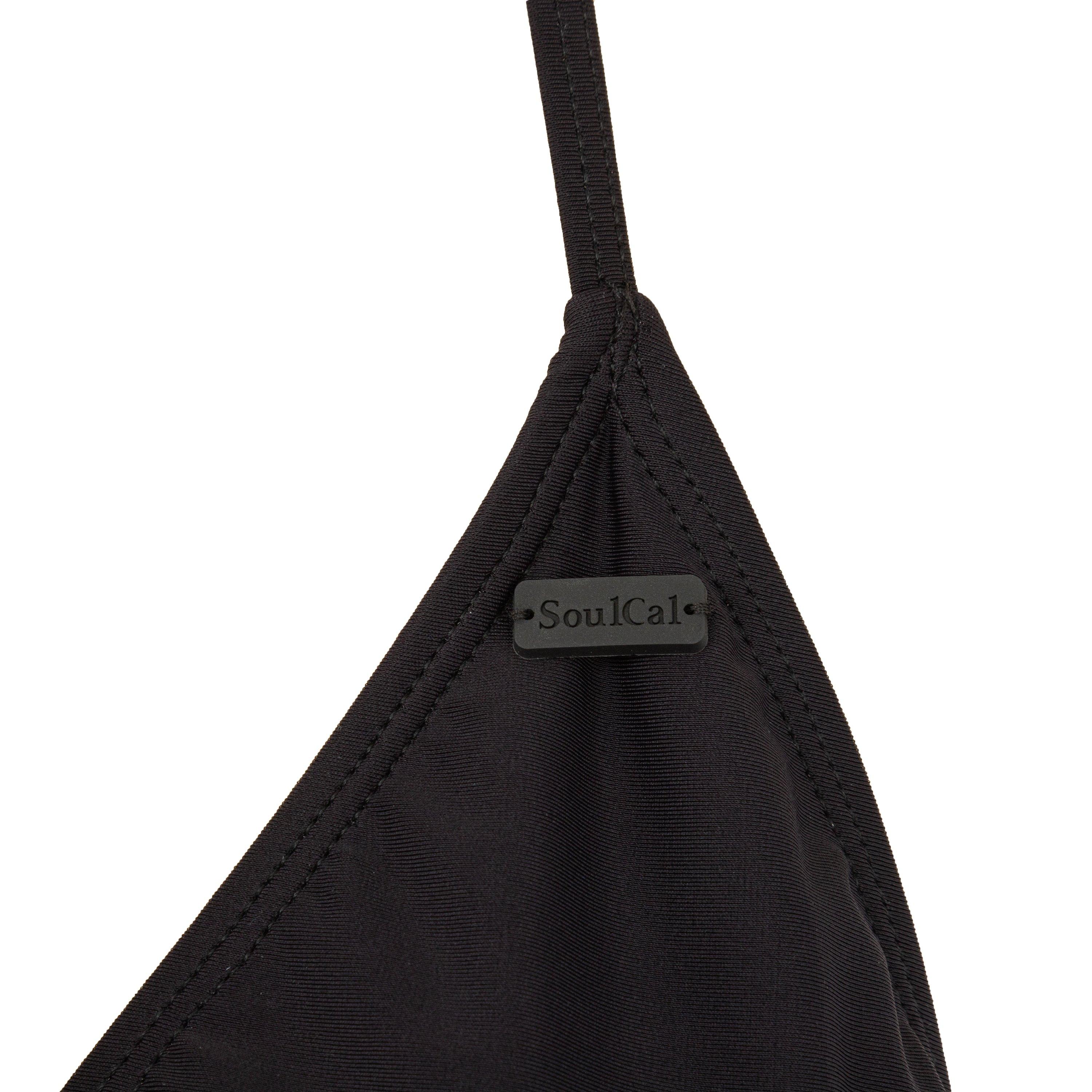 Zwart Geruit - SoulCal - Halter Swimsuit Womens - 4