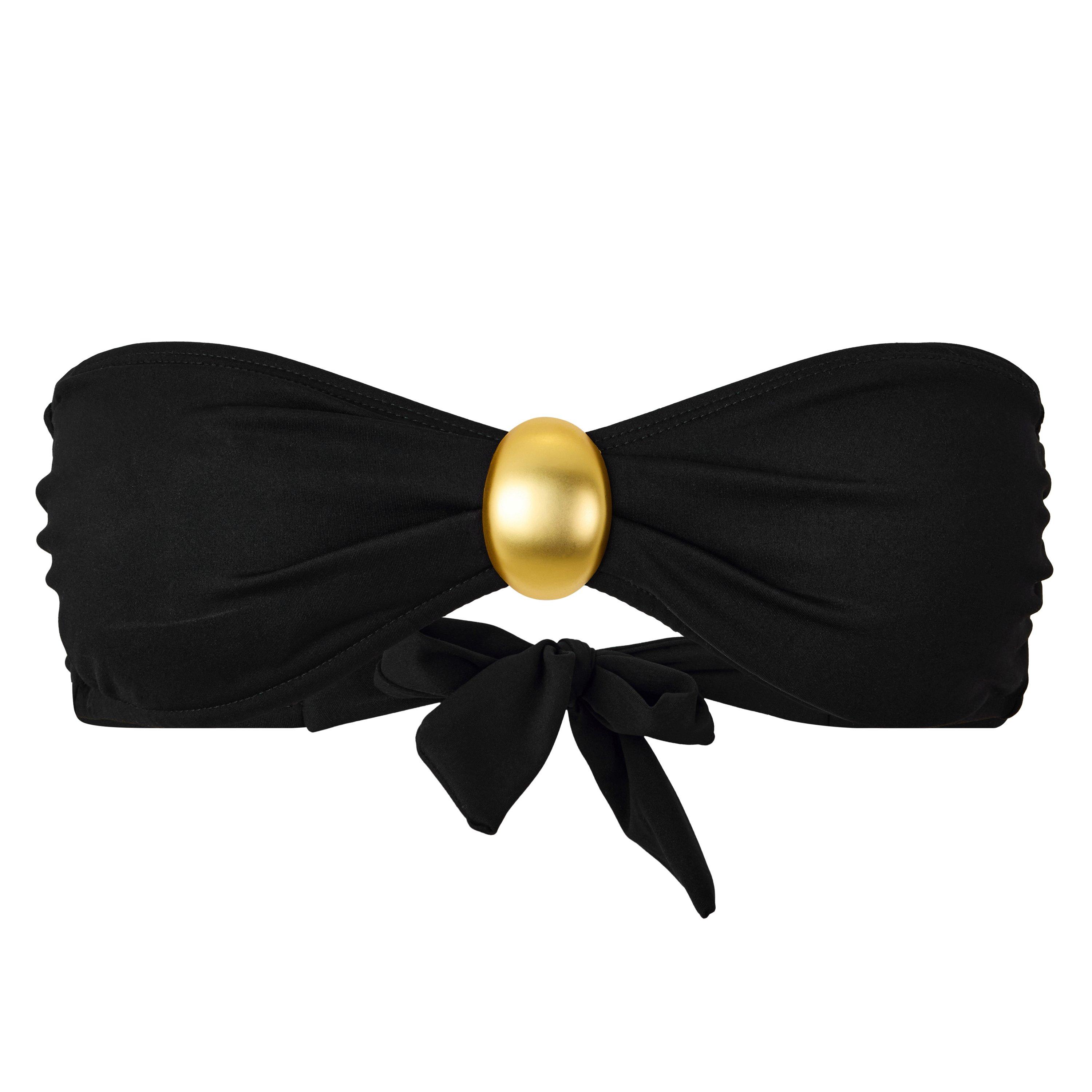 4Th And Reckless Women's Cara Bandeau Bikini Top - Black - 8 (XS)