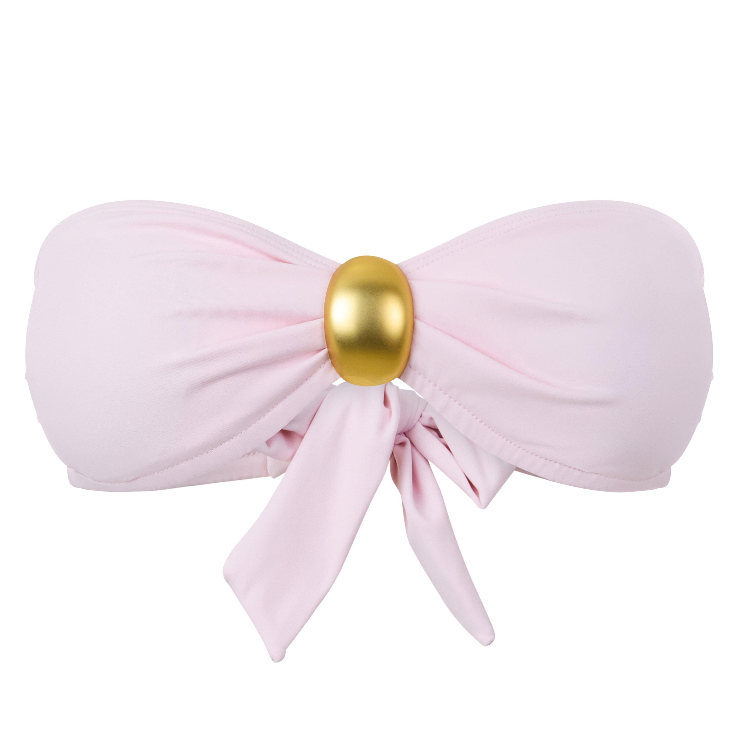 Pink - 4th and Reckless - Women's Cara Bandeau Bikini Top - 1