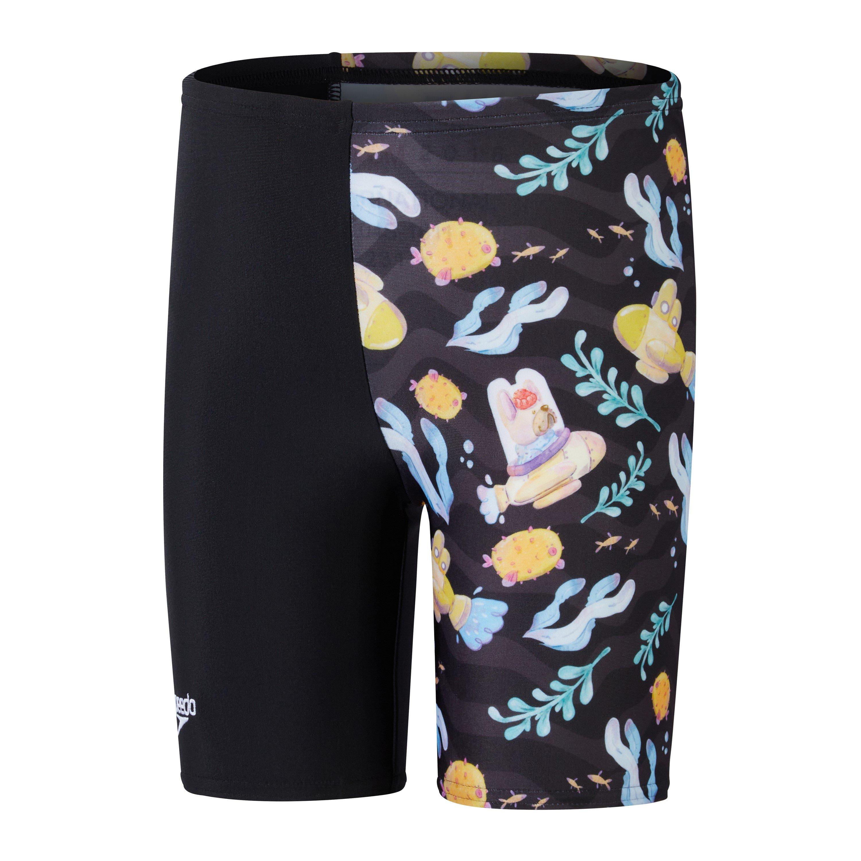 Black/Yellow - Speedo - Kids' Swim Shorts - 1