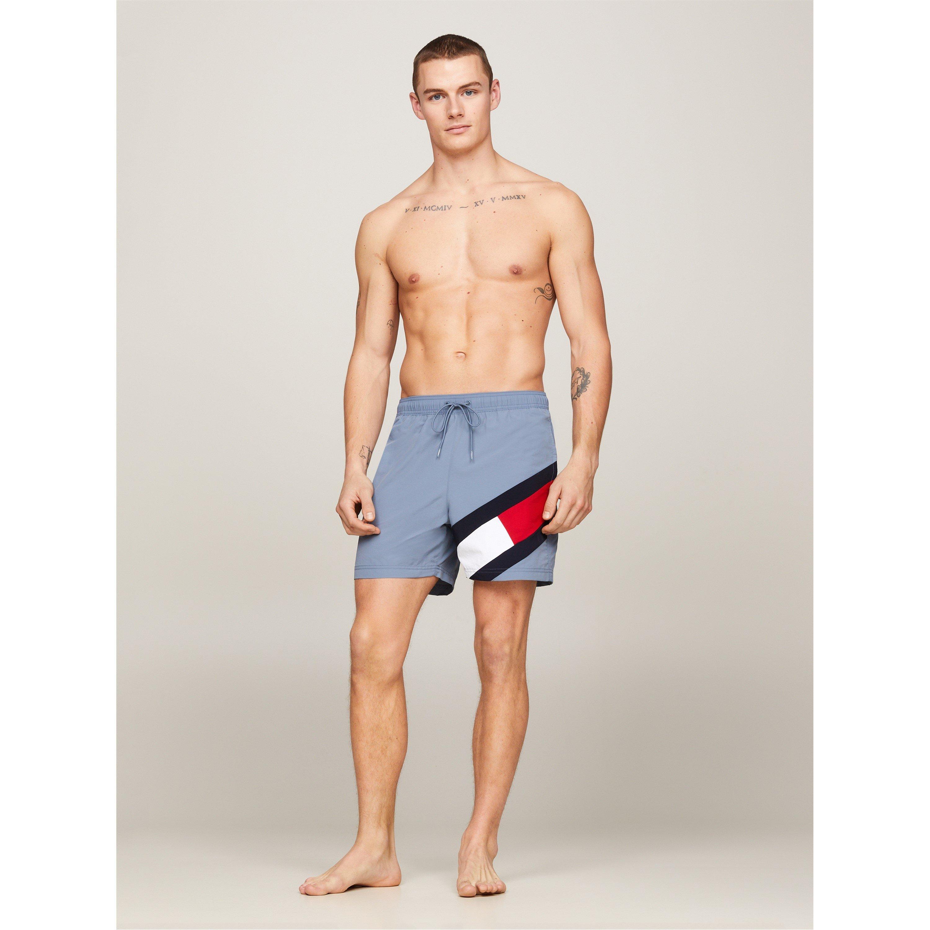 Blue Coal - Tommy Hilfiger - Flag Swim Shorts - 5
