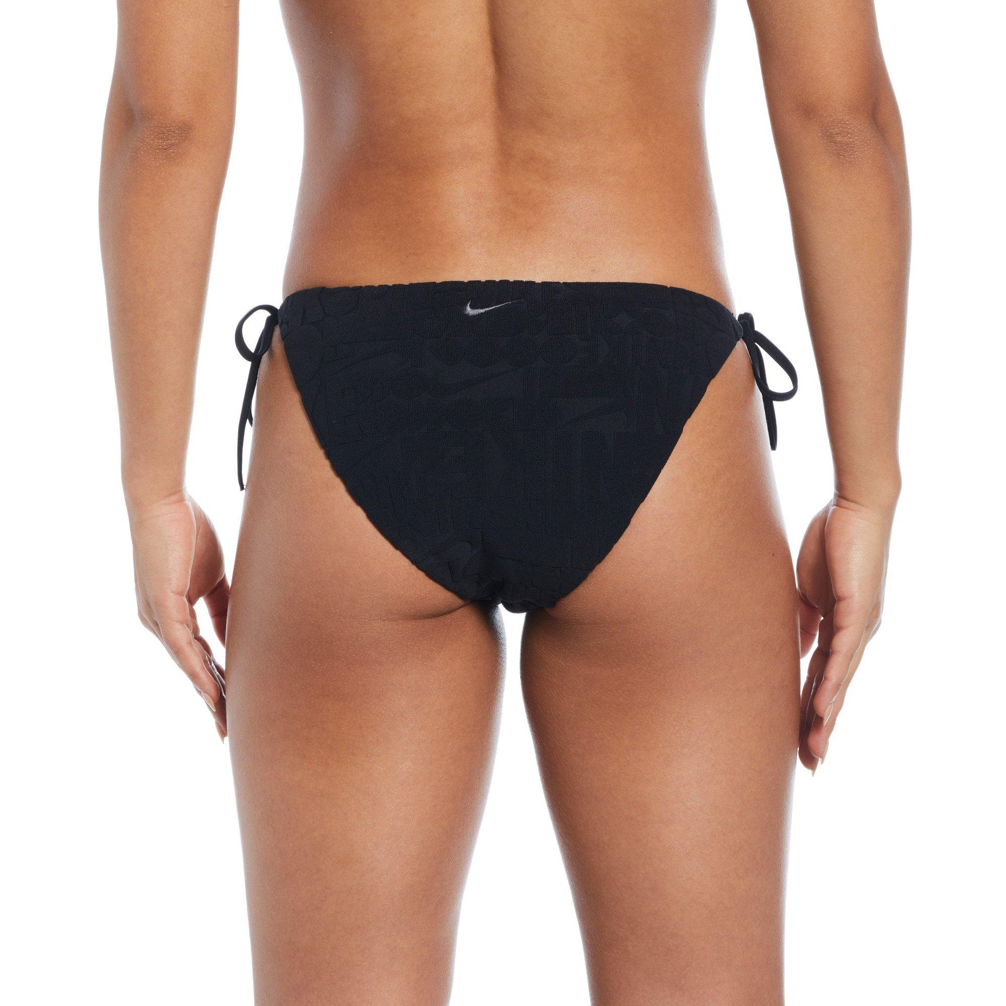 Black - Nike - Retro Flow Tie String Bikini Bottom - 3