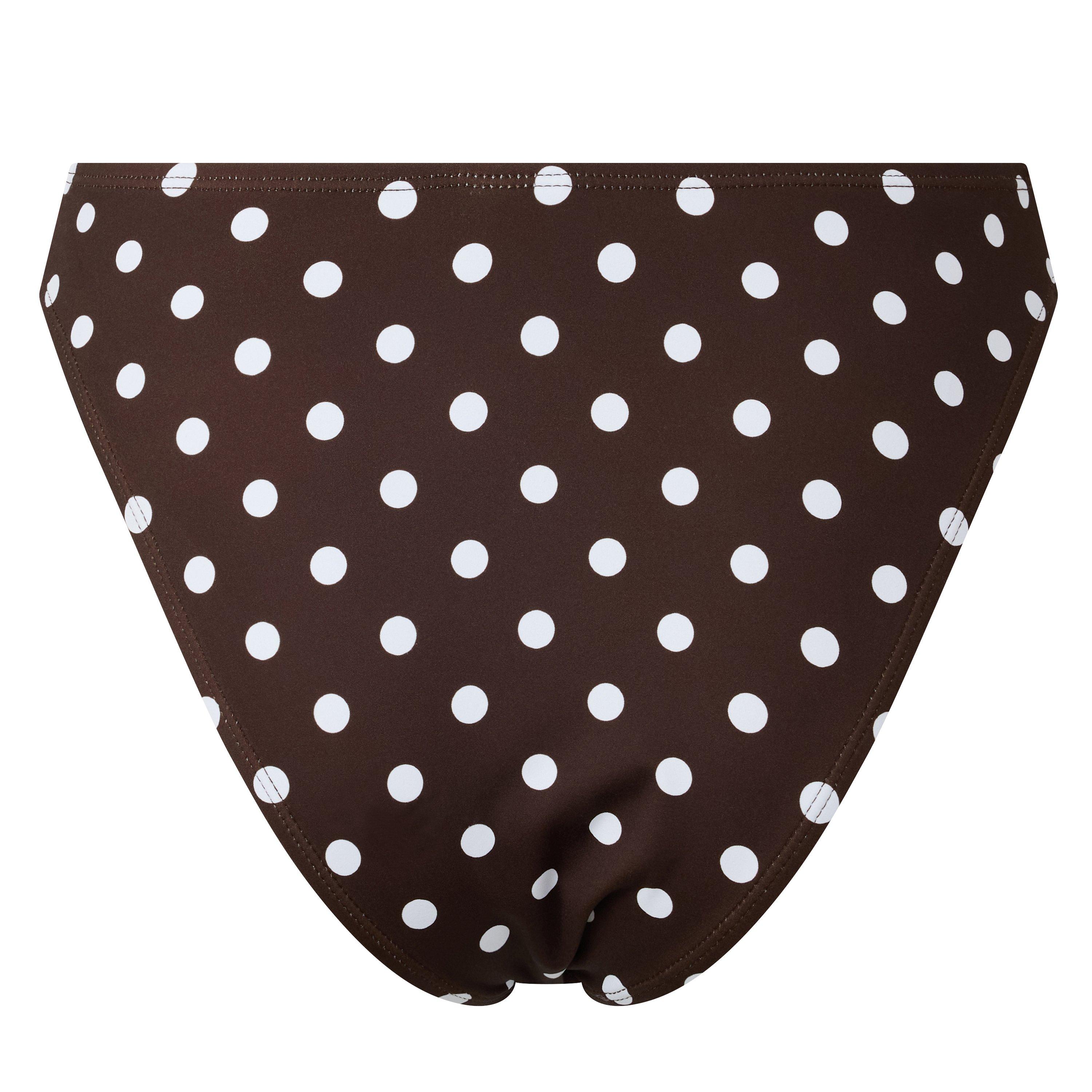 Brown - 4th and Reckless - Women's Harri High Leg Bikini Bottoms - 2